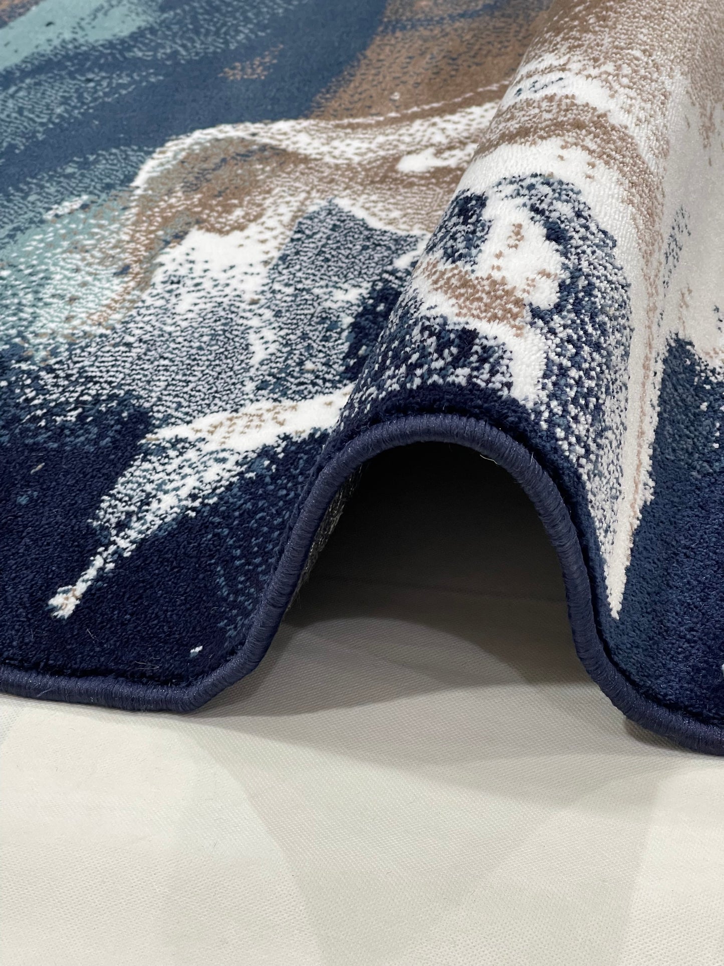 Modern polypropylene Rug,back woven(Article-160- Blue)
Size : 6.6 ft width x 9.6 ft length (200cm x 290cm)