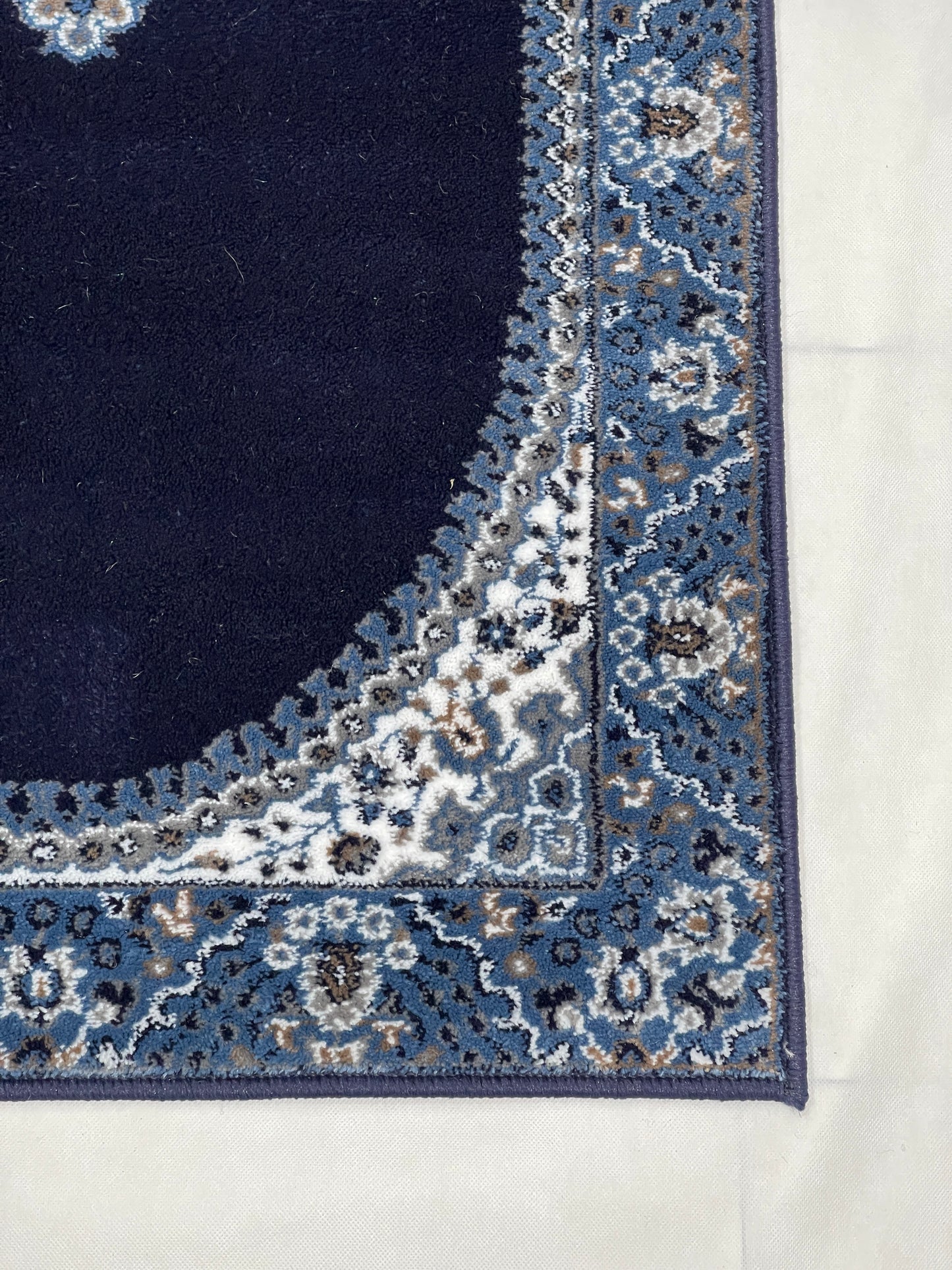 Dark Blue Persian Polypropylene Woven Runner.
 Size : 2.6 ft width x 6.3 ft length
 (80 cm x 200cm)