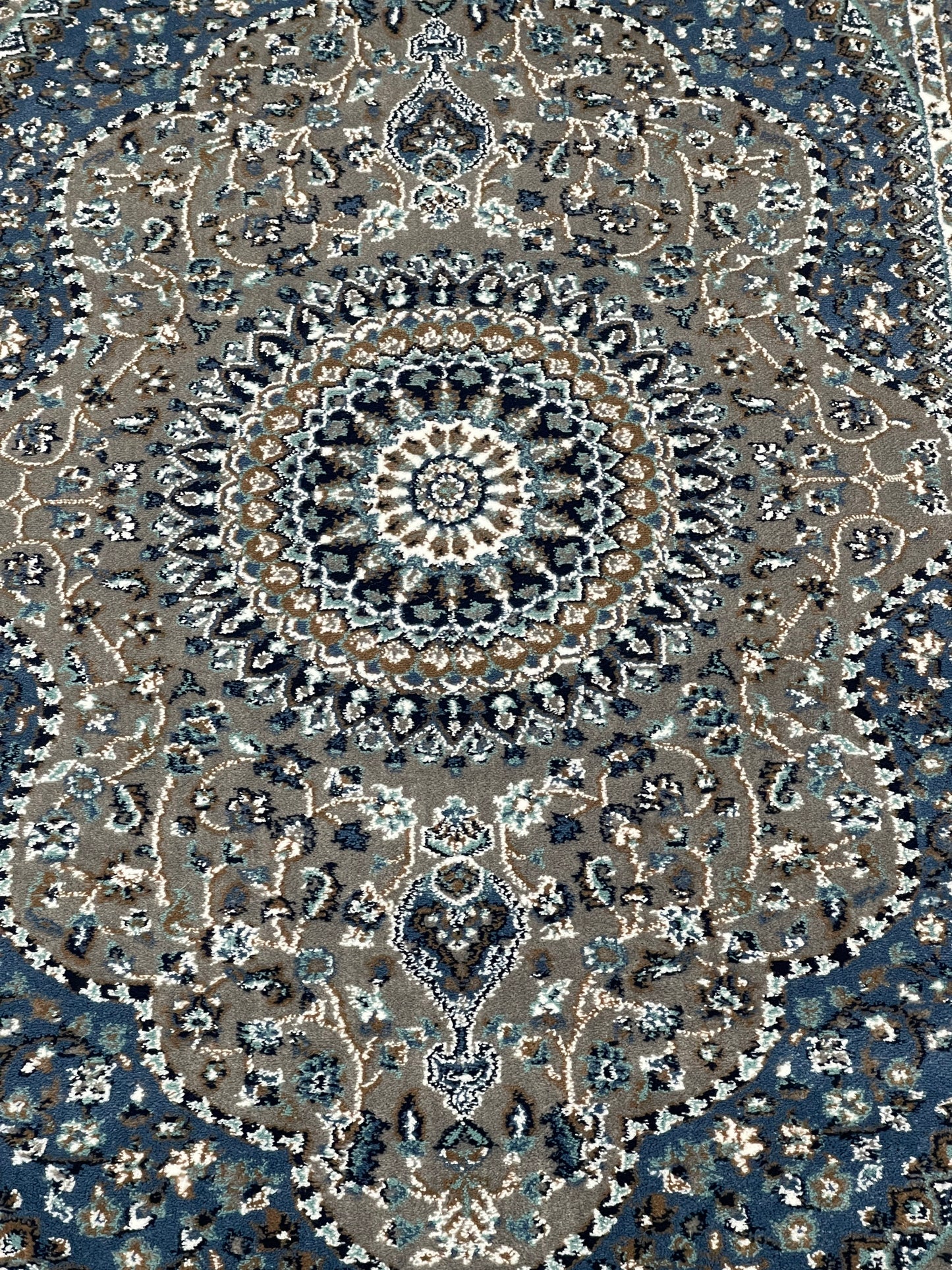 Persian polypropylene Rug,back woven(Article-23-Grey)