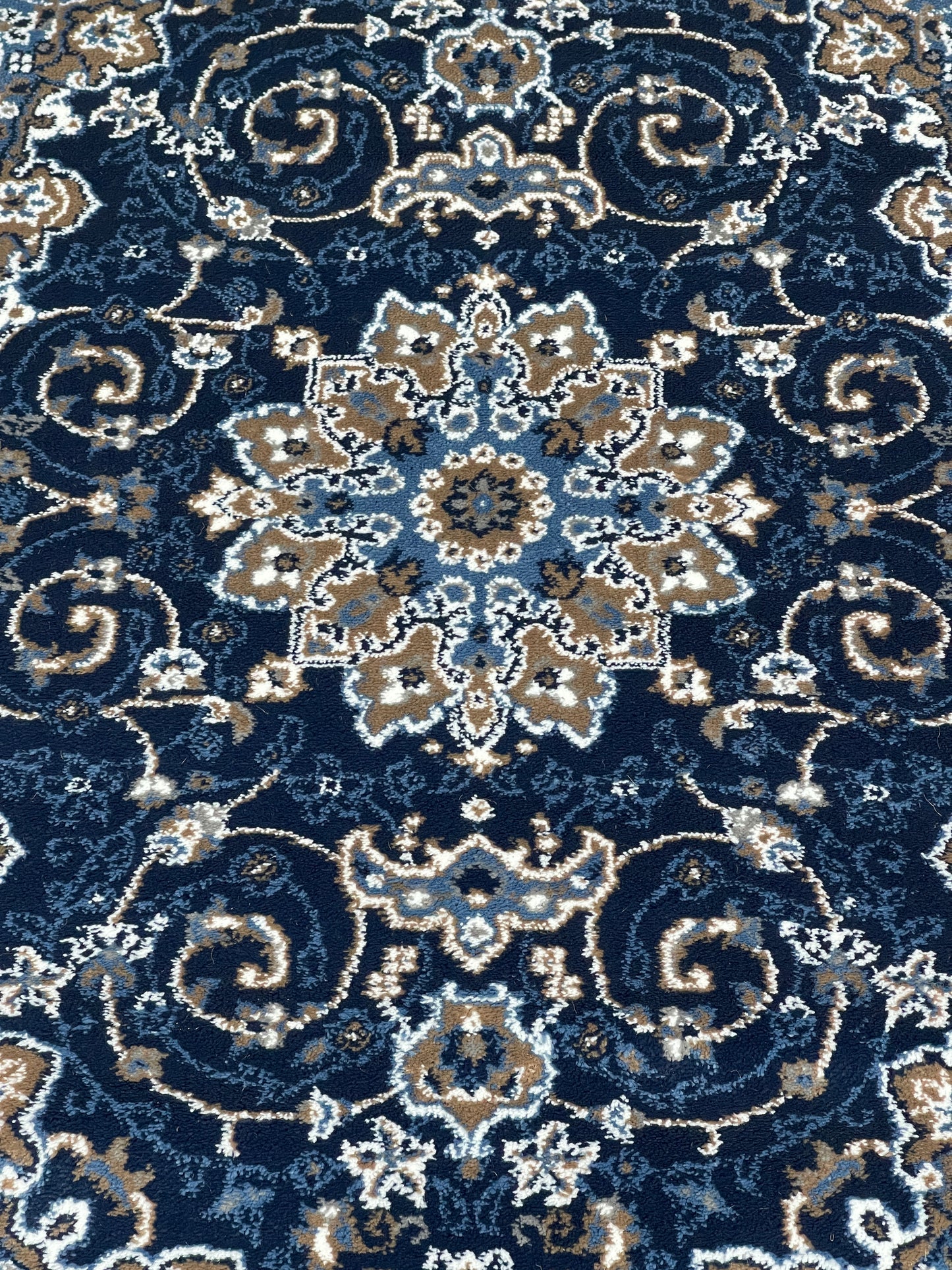 Persian Polypropylene Rug,Woven Back (Article-19-Dark Blue) Size : 3 ft width x 5 ft length (100cm x 150 cm)