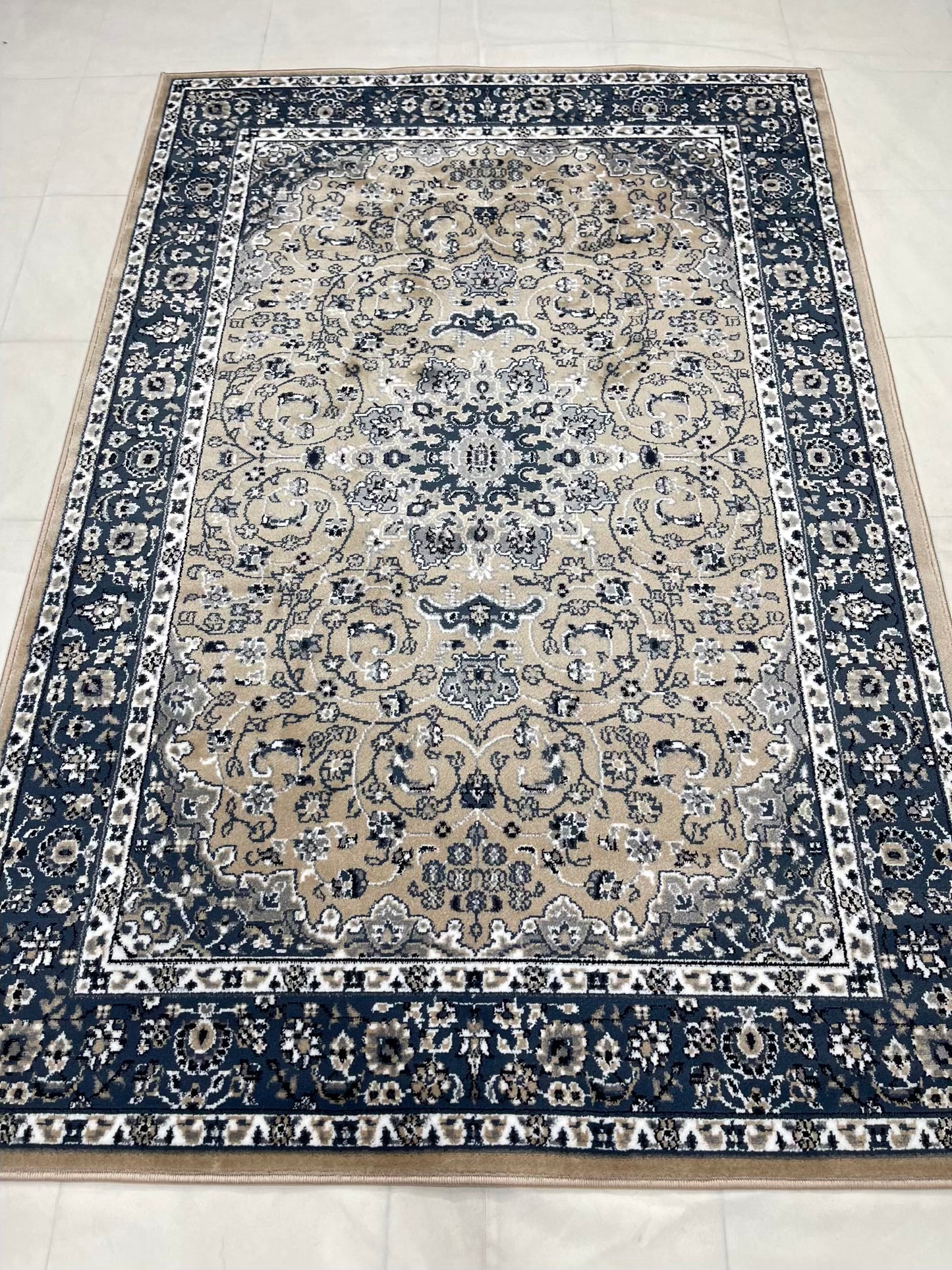 Persian polypropylene Rug,back woven(Article-25-Mink )
Size : 5ft width  x 7.3ft length (150cm x 220cm)