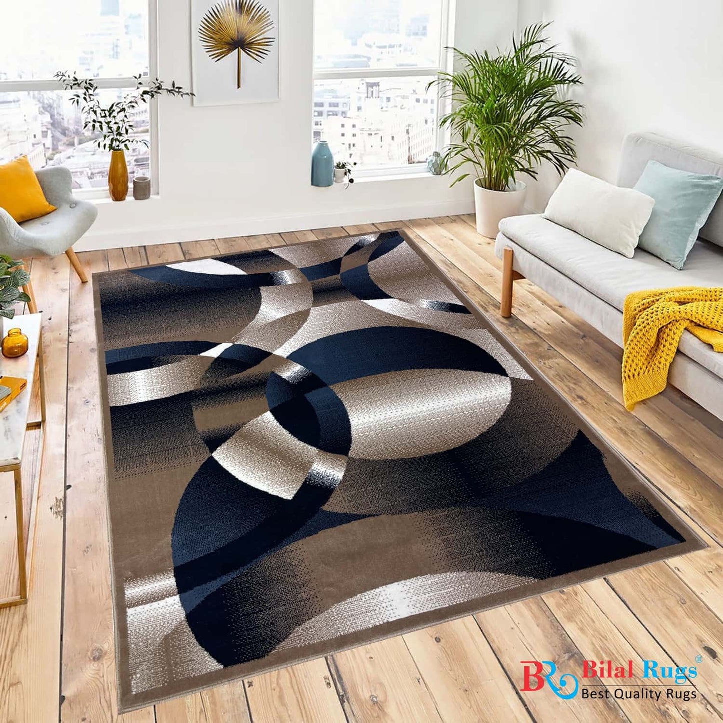 Modern Polypropylene Rug,back woven(Article-1021-mink)
Size : 5ft width  x 7.3ft length (150cm x 220cm)