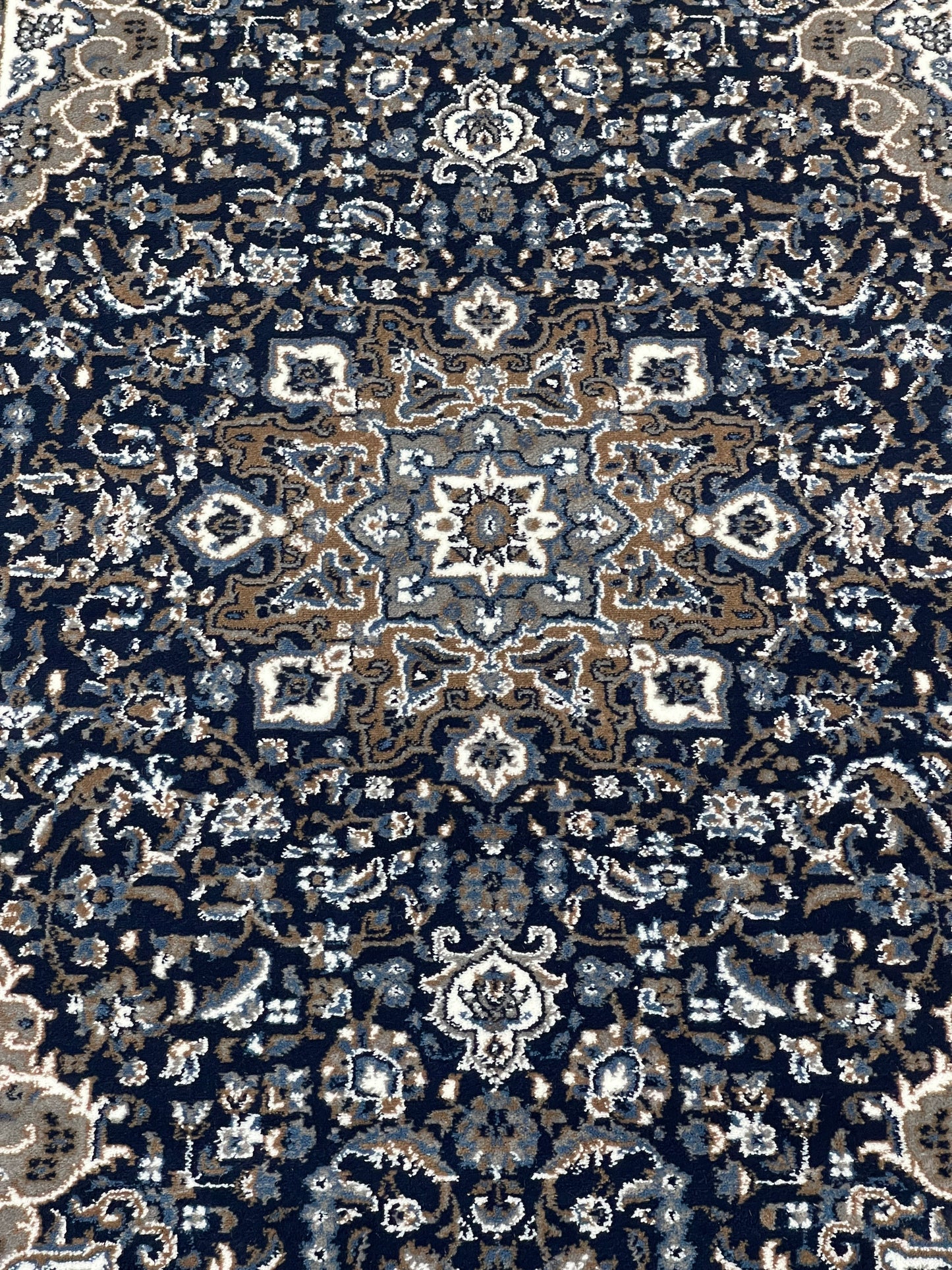 Persian polypropylene Rug,back woven(Article-20-Dark Blue)
Size : 5ft width  x 7.3ft length (150cm x 220cm)