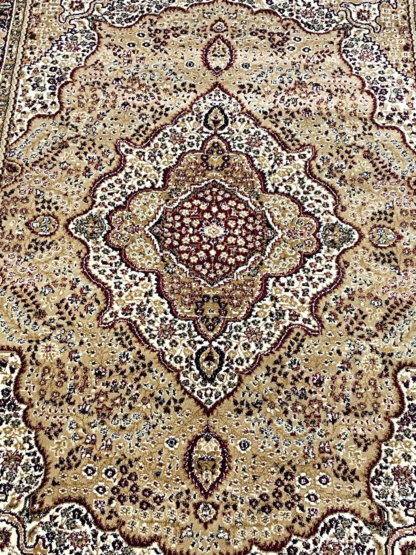 Persian polypropylene Rug,back woven(Article-25-Beige)