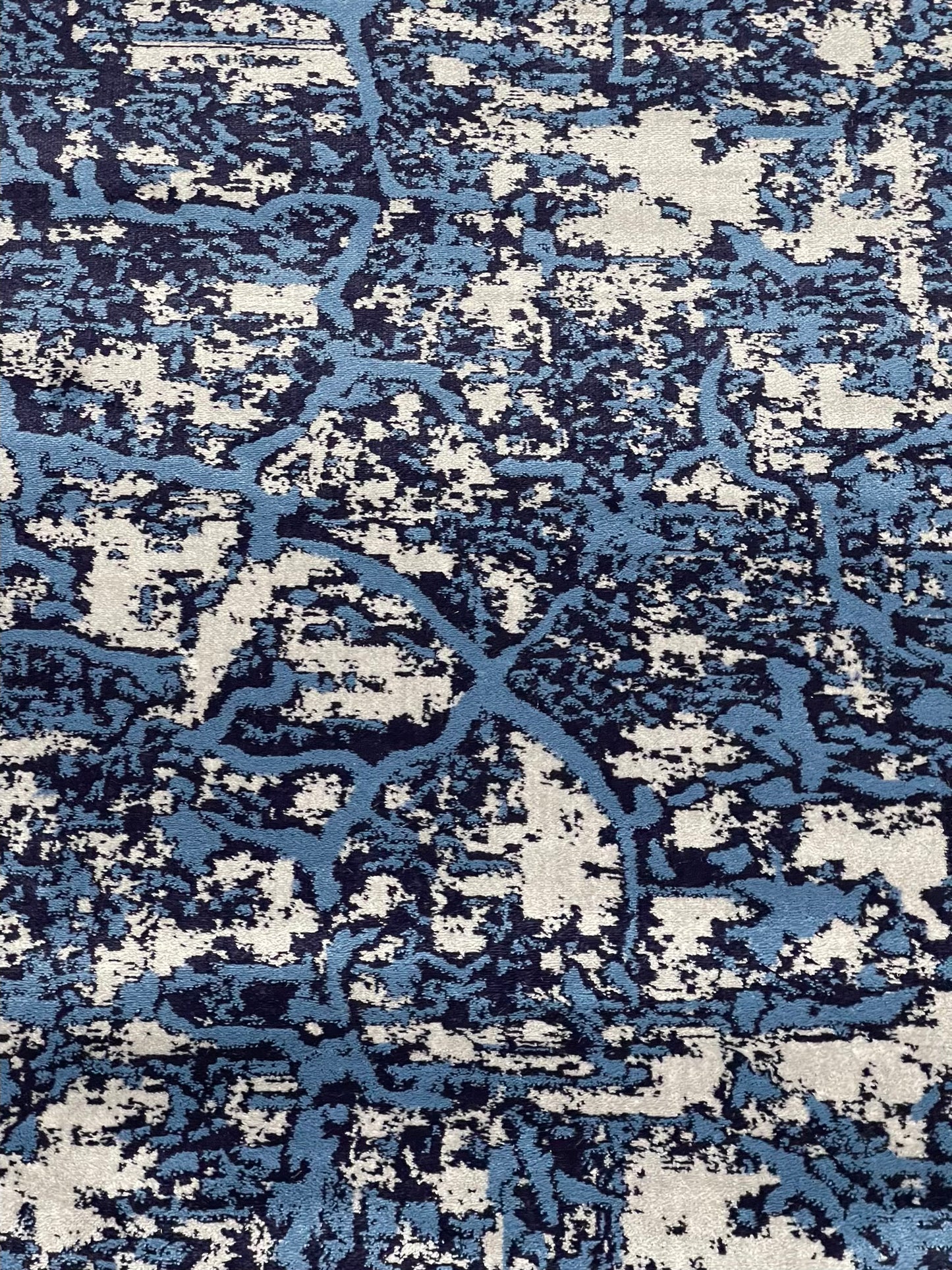 Modern polypropylene Rug,back woven(Article-1021-Blue)
Size : 5ft width  x 7.3ft length (150cm x 220cm)