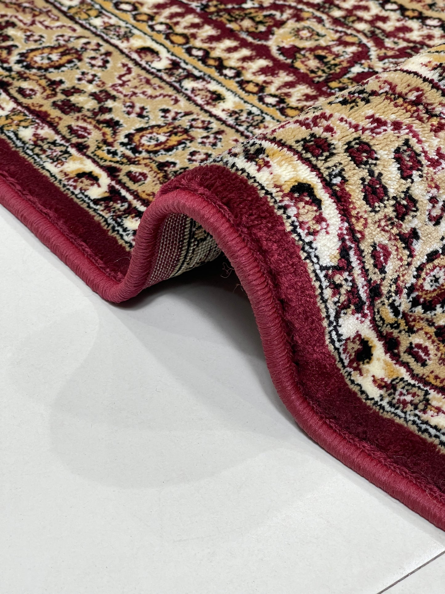 Persian polypropylene Rug,back woven(Article-22-Red)
