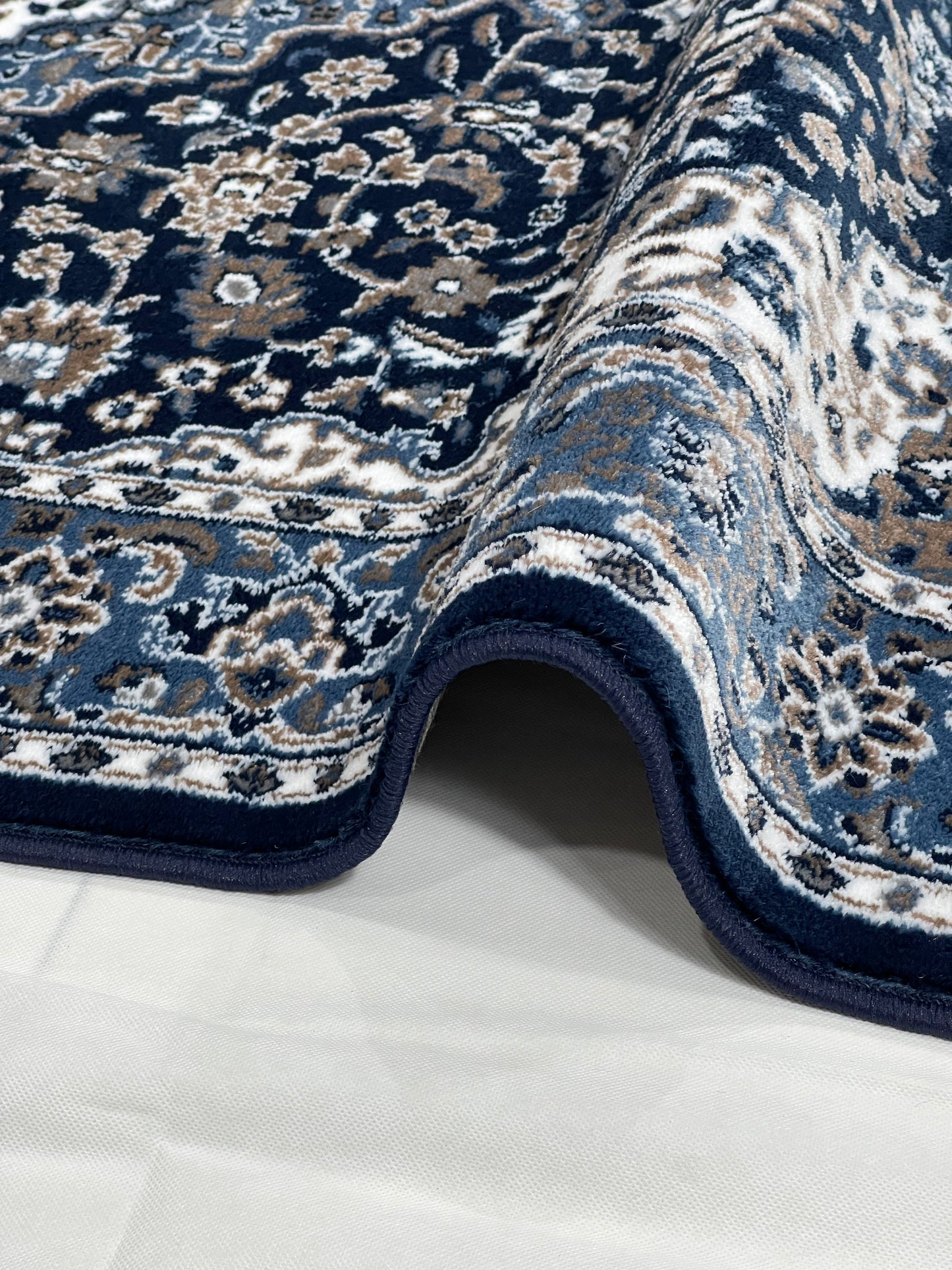 Persian polypropylene Rug,back woven(Article-01-Dark Blue)
Size : 5ft width  x 7.3ft length (150cm x 220cm)