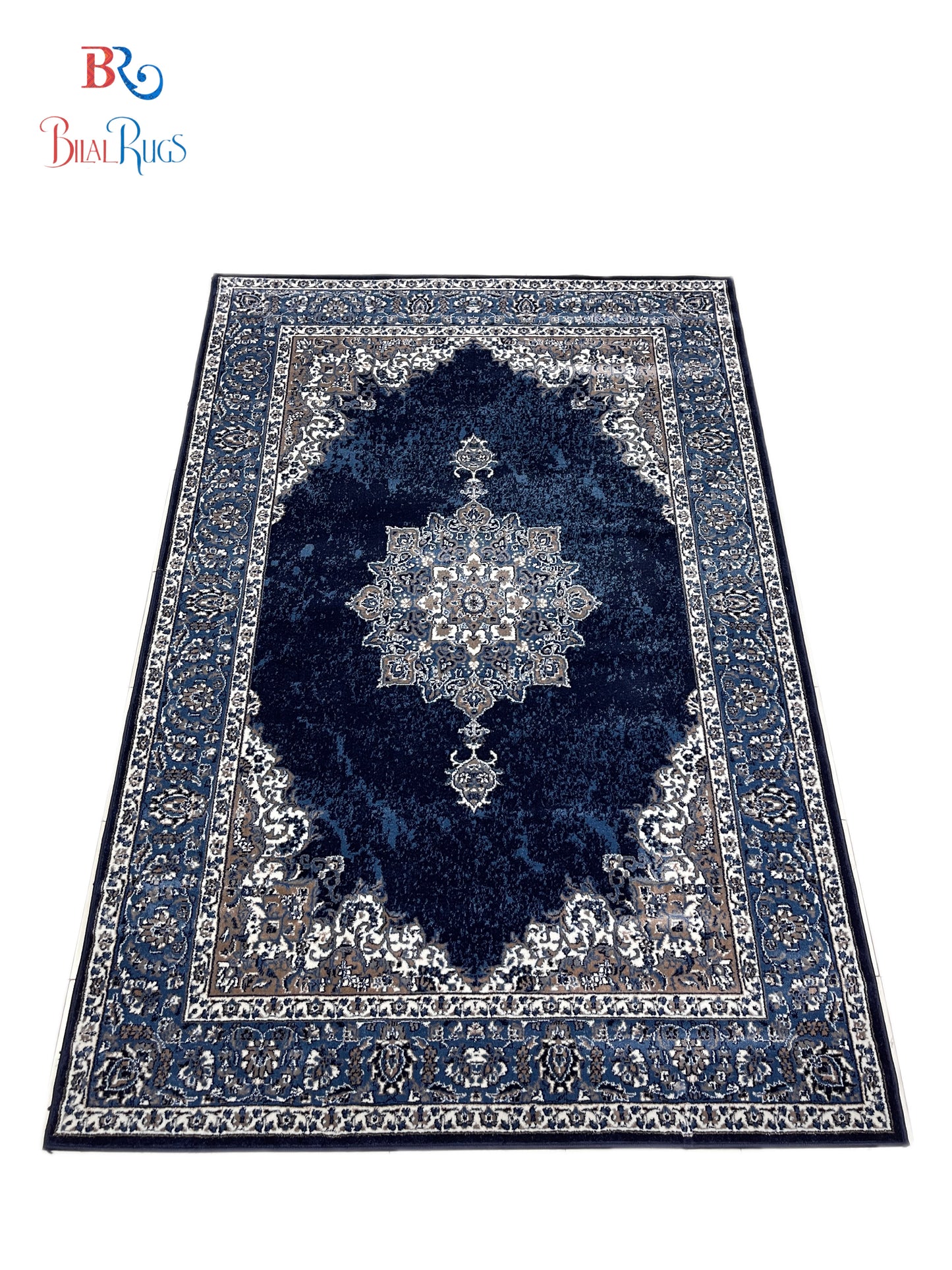 Persian polypropylene Rug,back woven(Article-42-Dark Blue)
Size : 6.6 ft width x 9.6 ft length (200cm x 290cm)