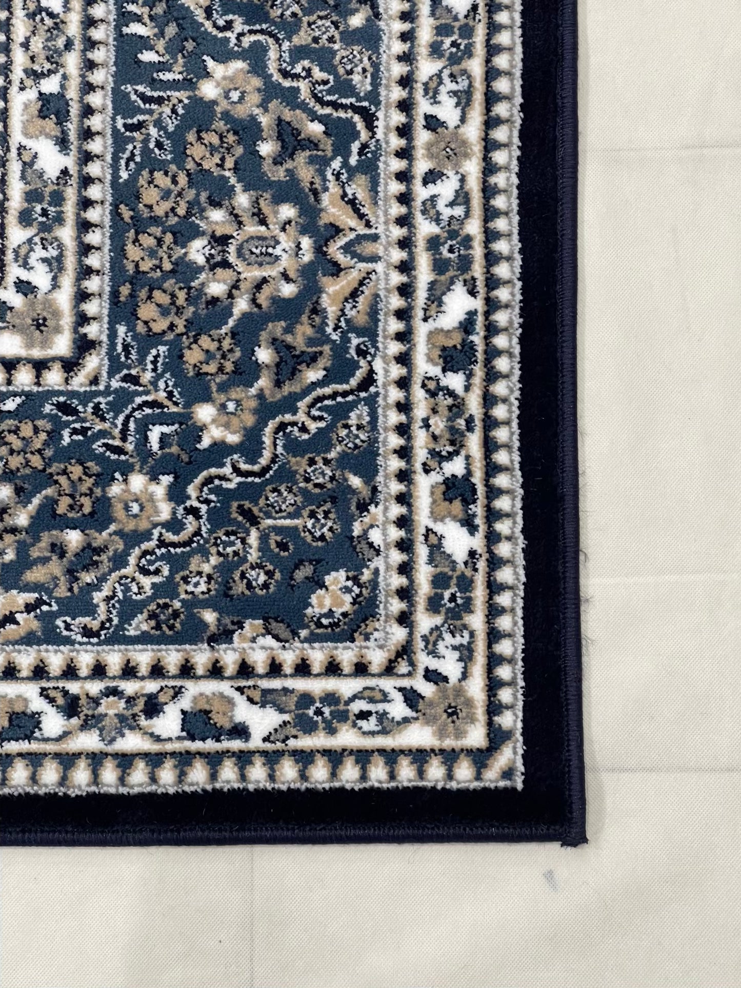 Persian polypropylene Rug,back woven(Article-22-Blue)
Size : 6.6 ft width x 9.6 ft length (200cm x 290cm)