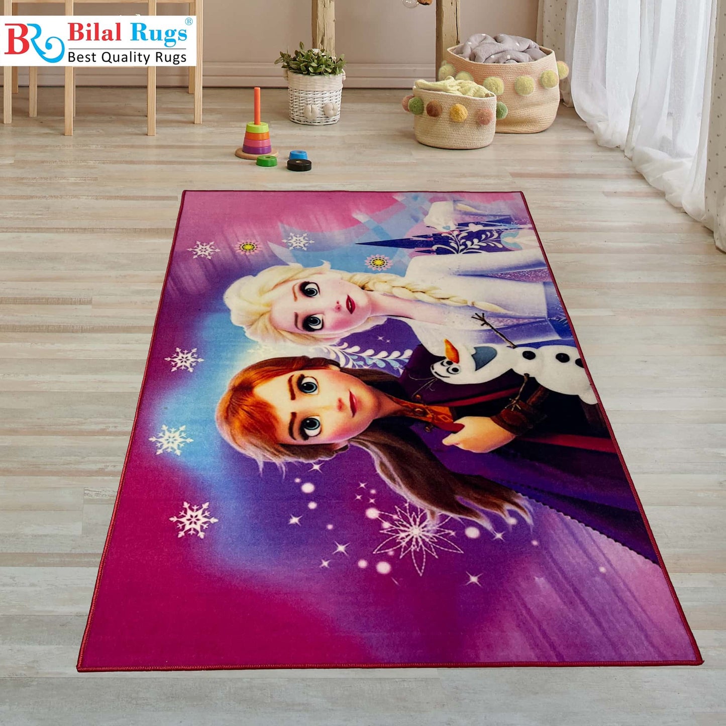 TPR Non Woven Rugs For Kids Room Article-101-Purple