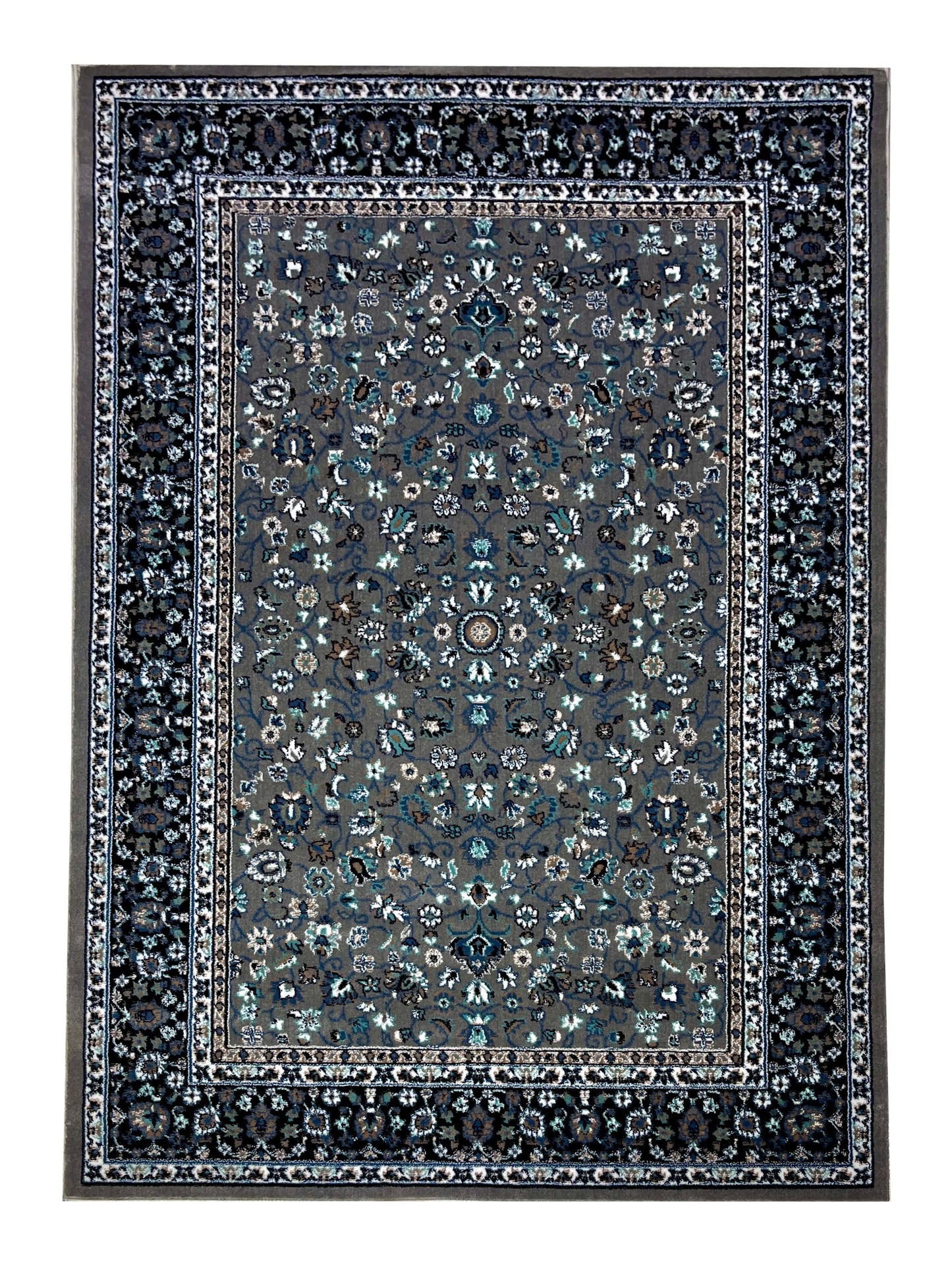 Persian polypropylene Rug,back woven(Article-140-Grey)
Size : 5ft width  x 7.3ft length (150cm x 220cm)