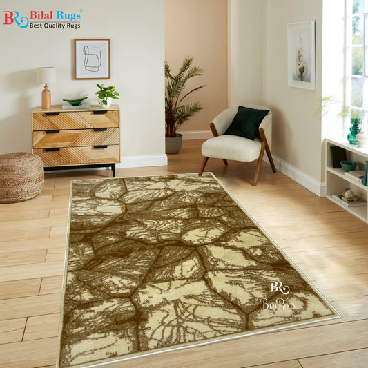 Modern Polypropylene Rug,Woven Back
(Article-67-Off white)
Size : 3 ft width x 5 ft length (100cm x 150 cm)