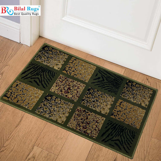 Green Polypropylene Woven Door Mat.
Size : 40 cm x 75 cm