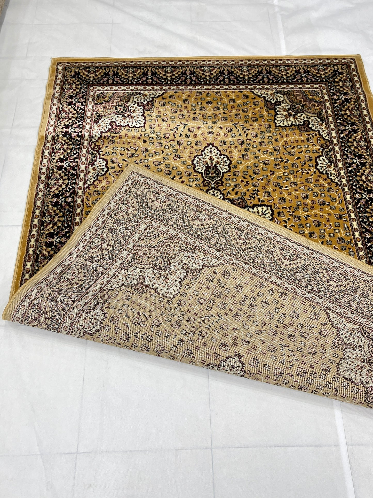 Persian polypropylene Rug,back woven(Article-04-Gold)