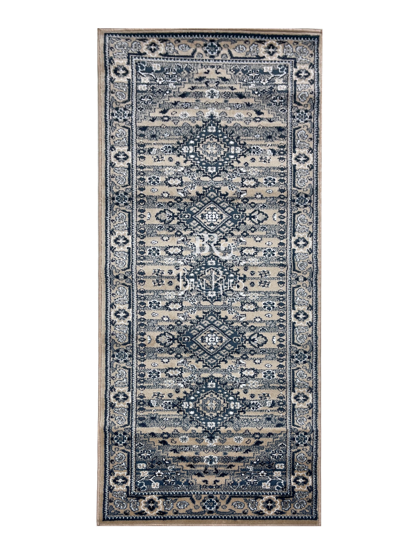 Mink Persian Polypropylene Woven Rug.
 Size : 2.6 ft width x 6.6 ft length
 (80 cm x 200cm)