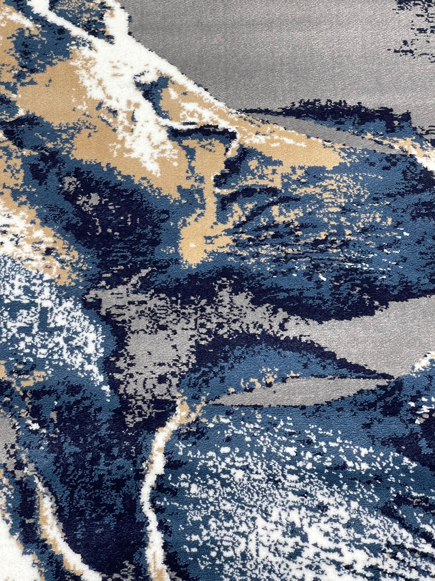 Modern Polypropylene Rug,back woven(Article-1443-Grey) Size : 4 ft width x 5.6 ft length (120 cm x 170 cm)