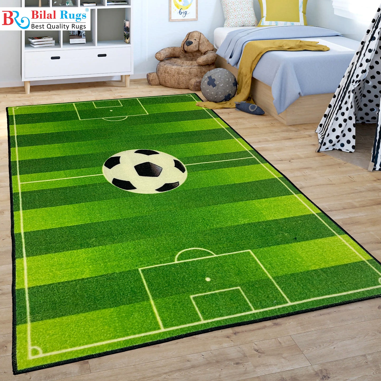 TPR Non Woven Rugs For Kids Room
Article-75- Green
