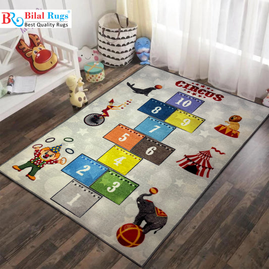 TPR Non Woven Rugs For Kids Room Article-75-Light Grey