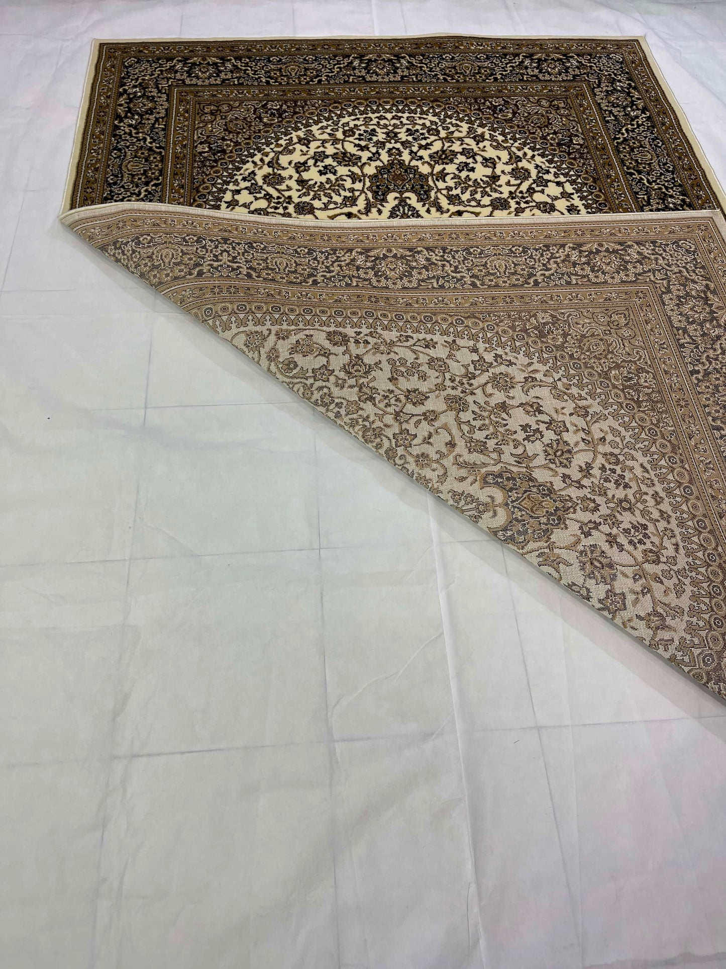 Persian polypropylene Rug,back woven(Article-22-Off white)