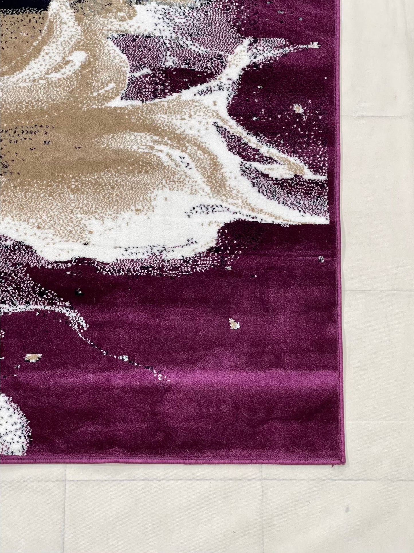 Modern polypropylene Rug,back woven(Article-6119-Purple )
