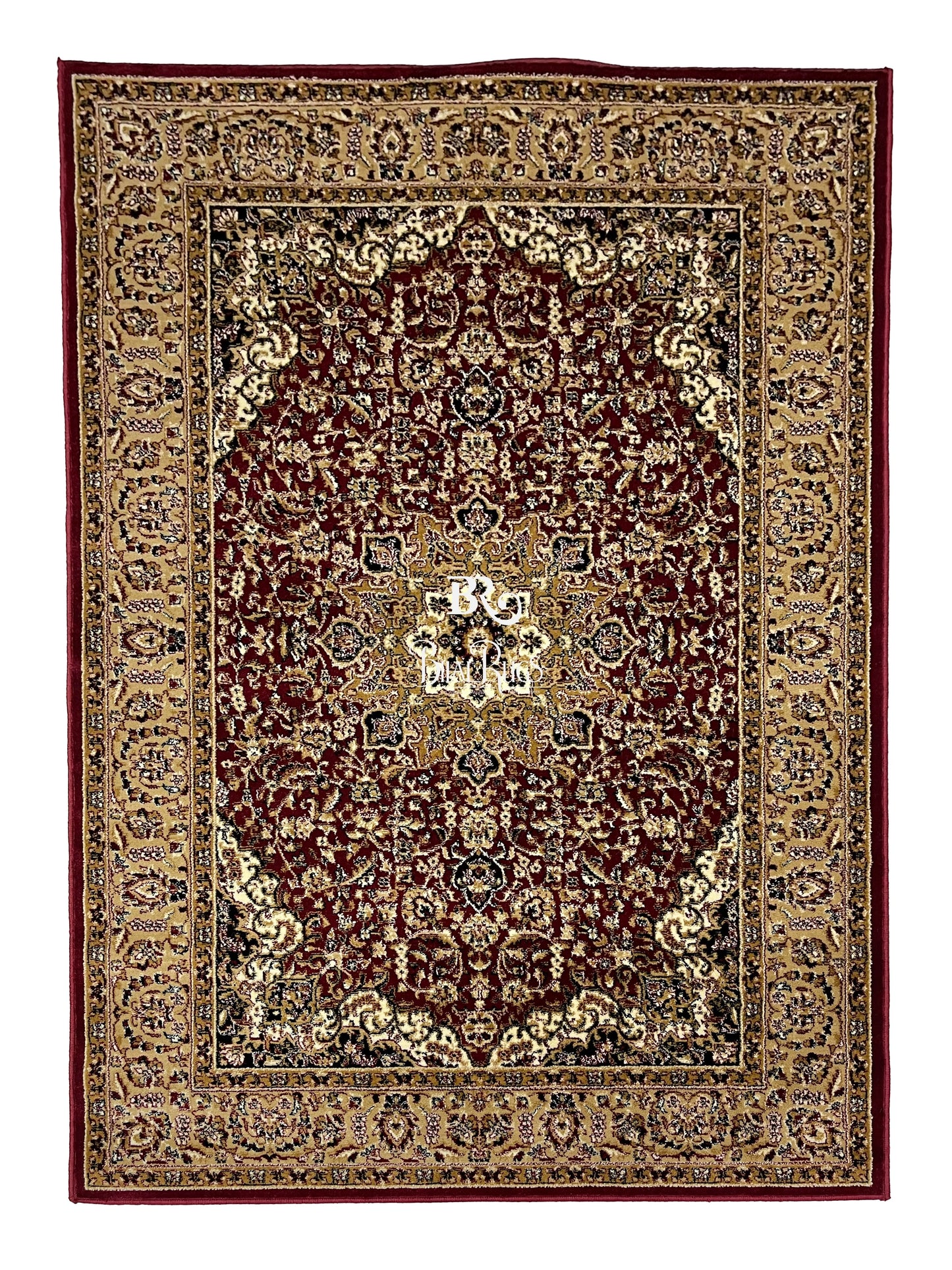 Persian polypropylene Rug,back woven(Article-20-Red)