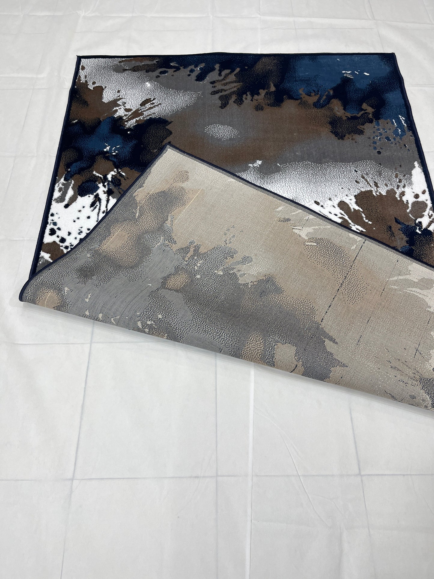 Modern polypropylene Rug,back woven(Article-319-Blue)
Size: 5 ft width x 7.3 ft length