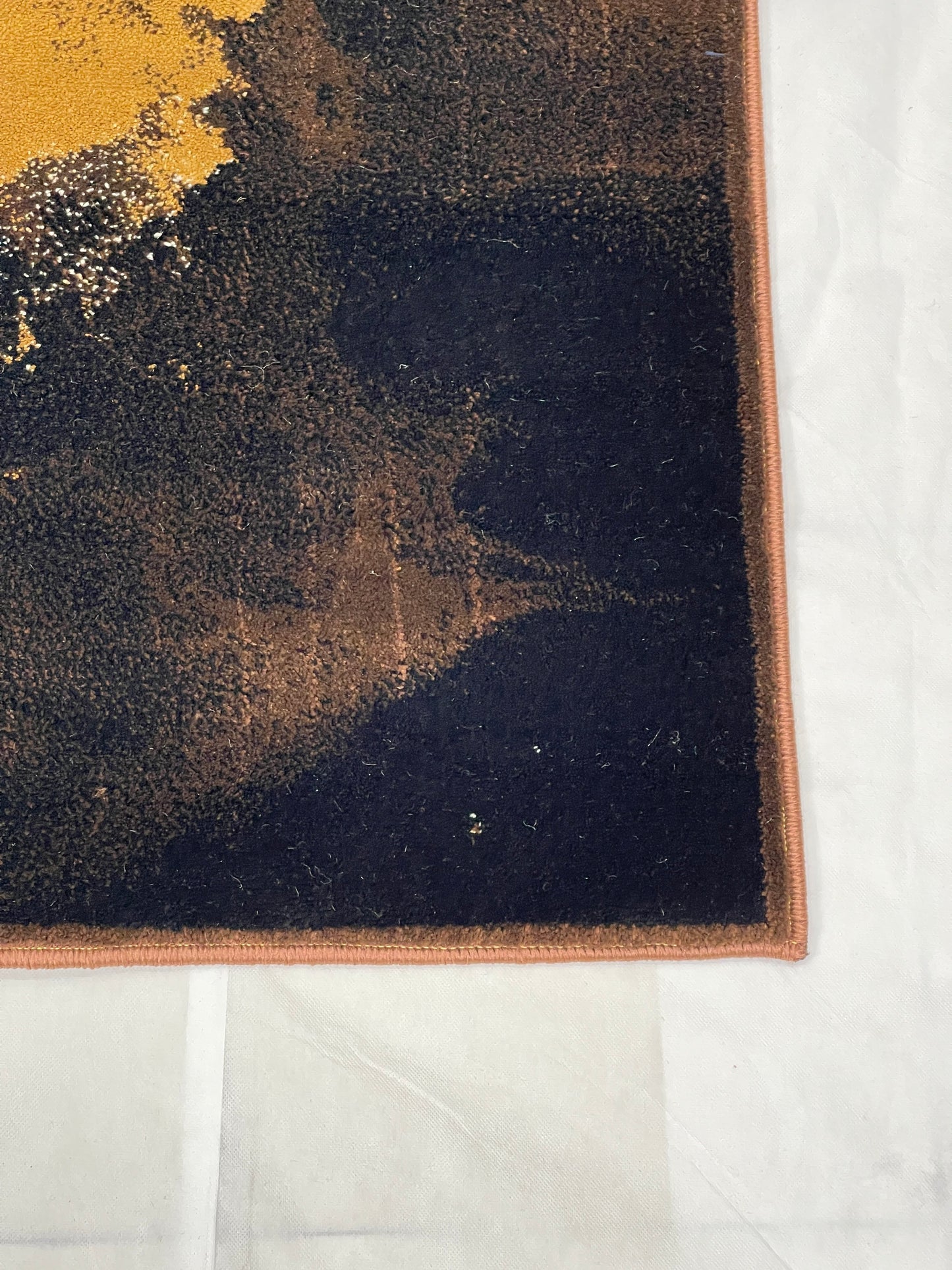 Modern polypropylene Rug,back woven(Article-663-Brown)