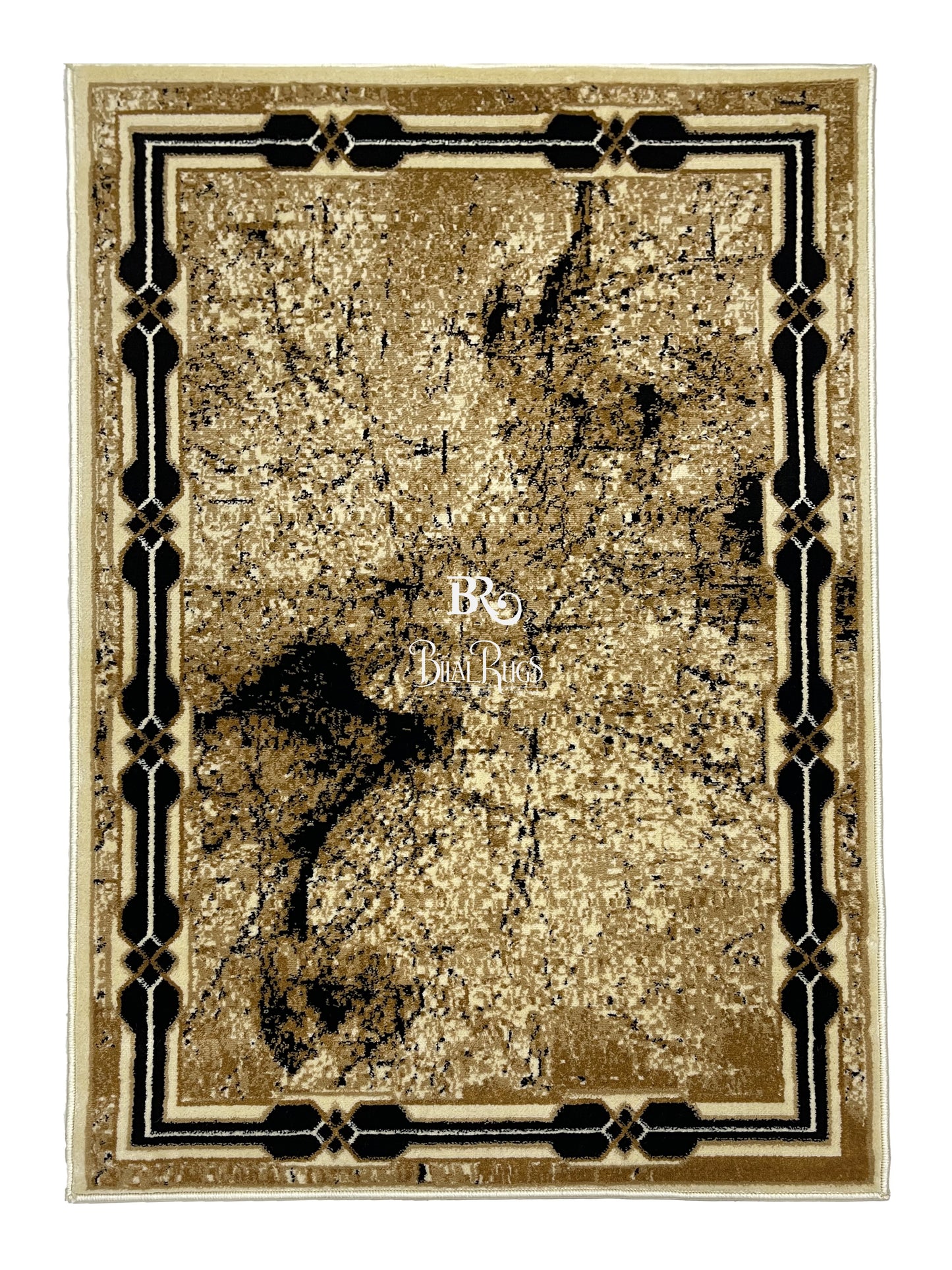 Modern Polypropylene Rug,Woven Back
(Article-68-Beige)
Size : 3 ft width x 5 ft length (100cm x 150 cm)