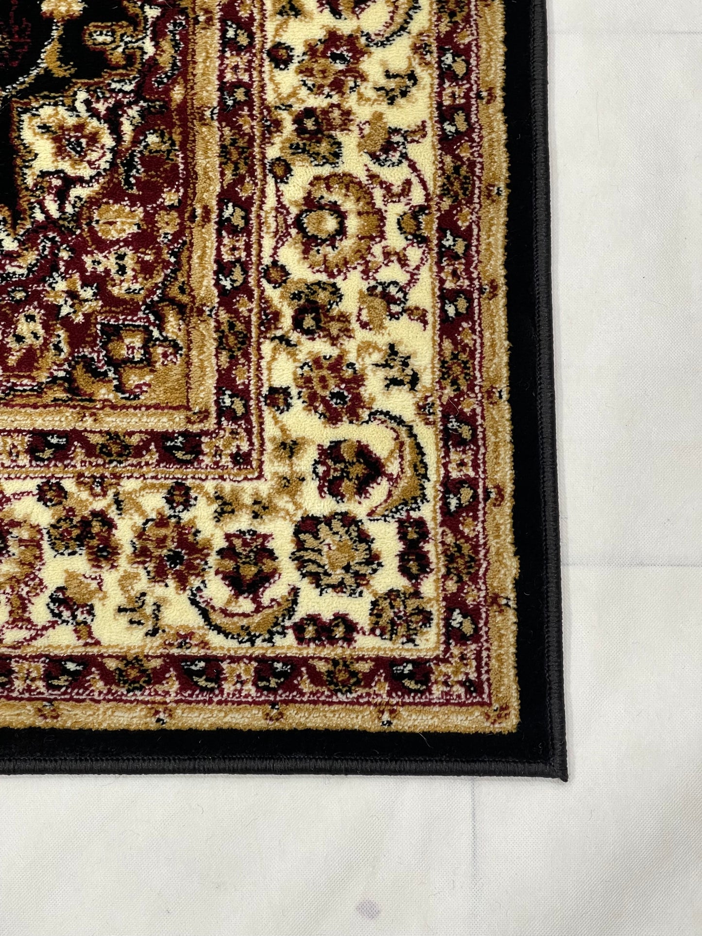 Persian polypropylene Rug,back woven(Article-25-Black)