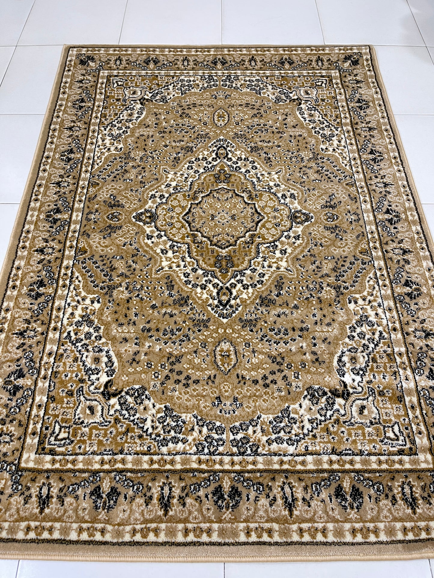 Persian  Polypropylene Rug,back woven(Article-25-Beige)