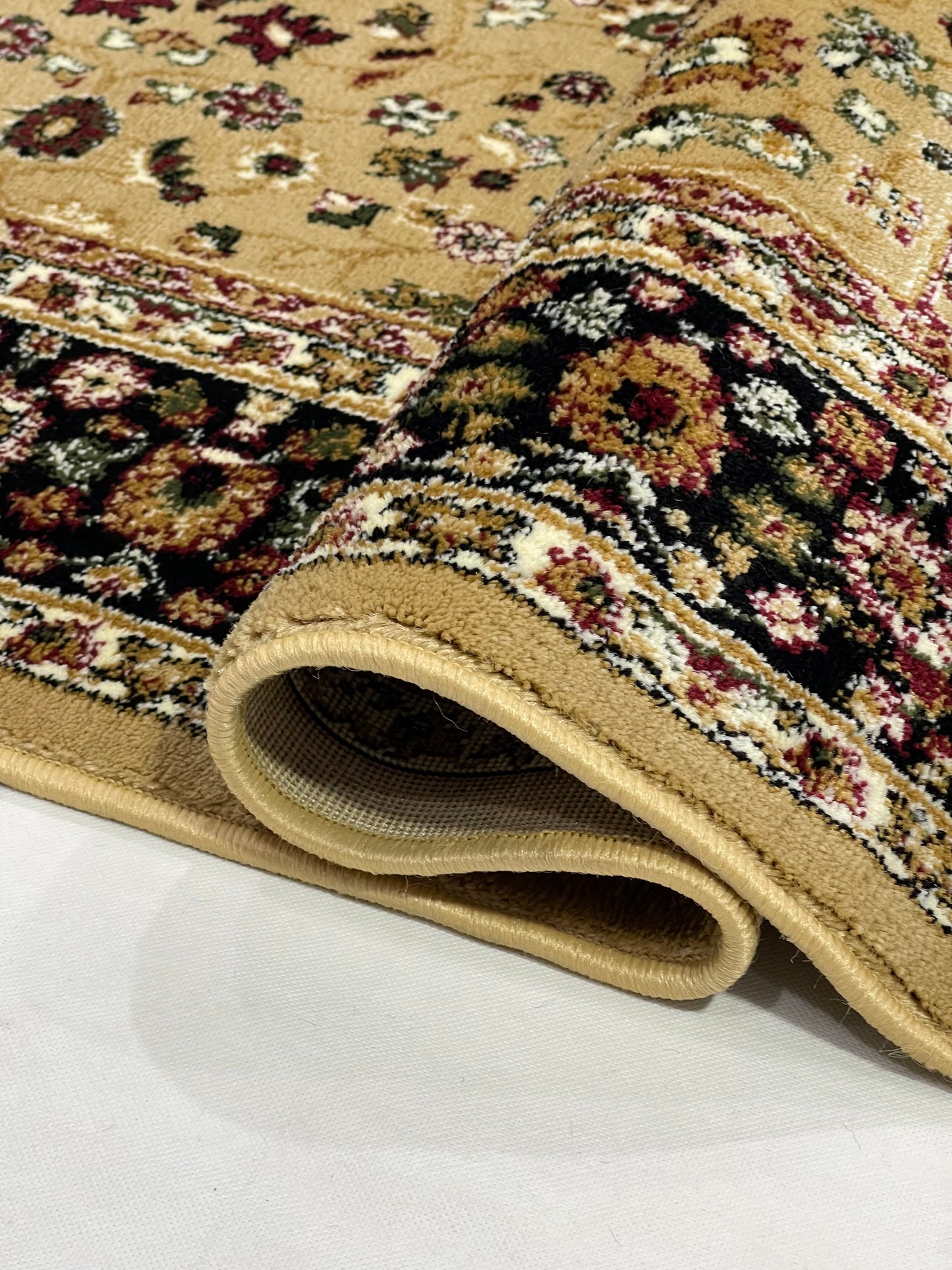 Persian polypropylene Rug,back woven(Article-140-Beige)