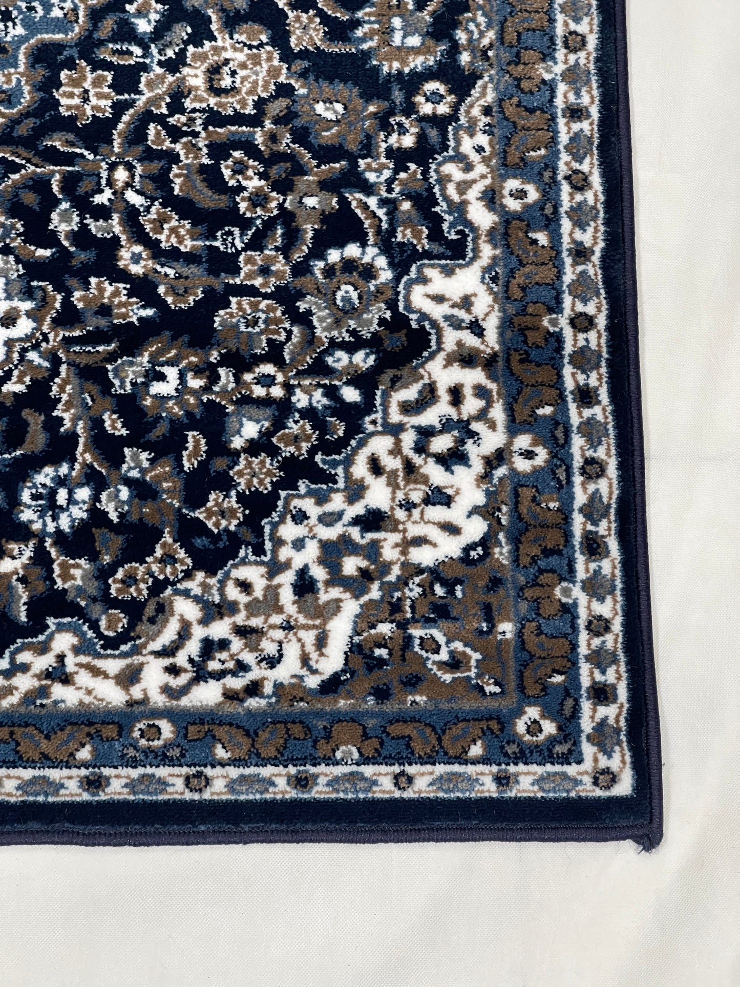Persian Polypropylene Rug,Woven Back (Article-01-Blue) Size : 3 ft width x 5 ft length (100cm x 150 cm)