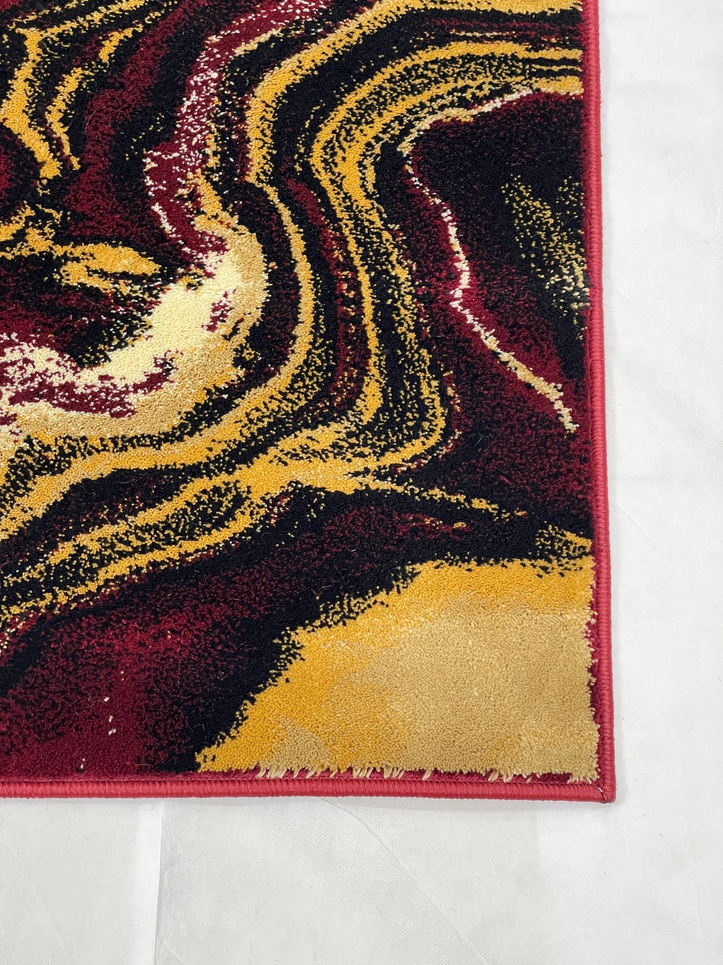 Modern  Polypropylene Rug,back woven(Article-613-Red)