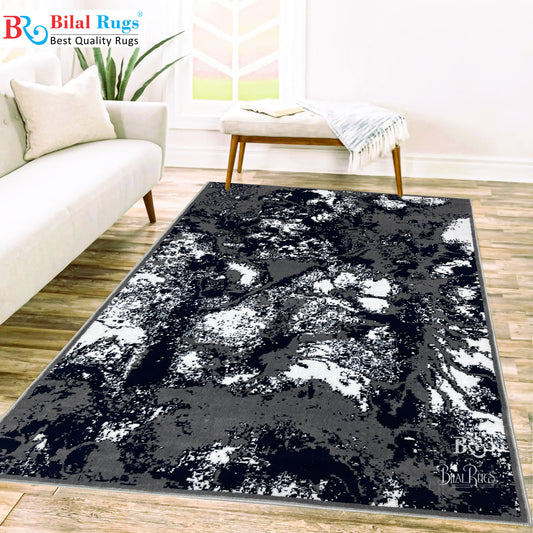 Modern polypropylene Rug,back woven(Article-1777-Grey)
Size : 5 ft width x 7.3 ft length ( 150 cm x 220 cm)