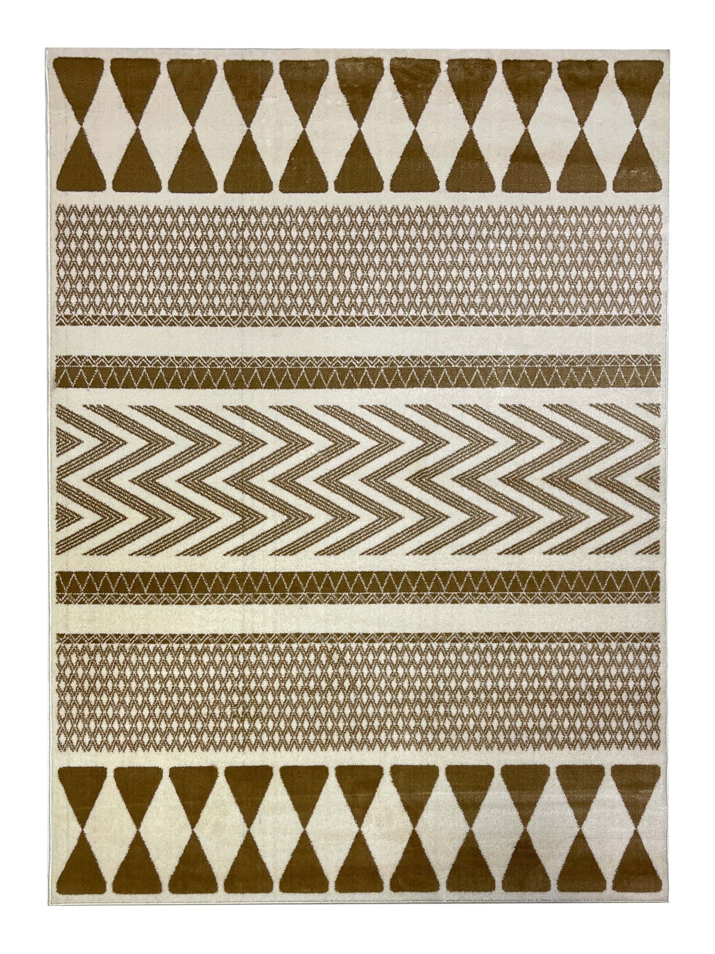 Modern  polypropylene Rug,back woven(Article-1302-Off white)
Size : 5ft width  x 7.3ft length (150cm x 220cm)