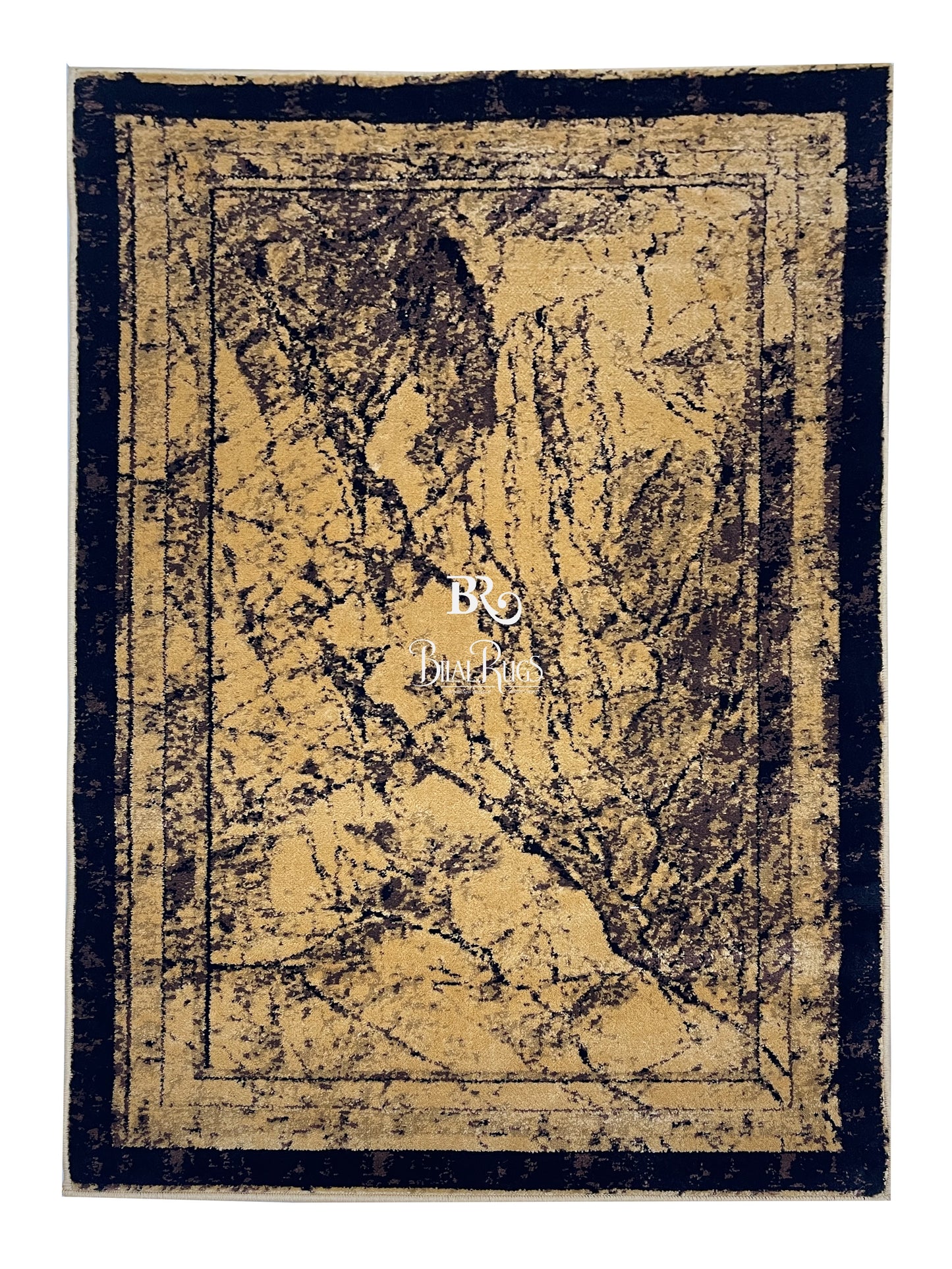 Modern Polypropylene Rug,Woven Back
(Article-68-Gold)
Size : 3 ft width x 5 ft length (100cm x 150 cm)