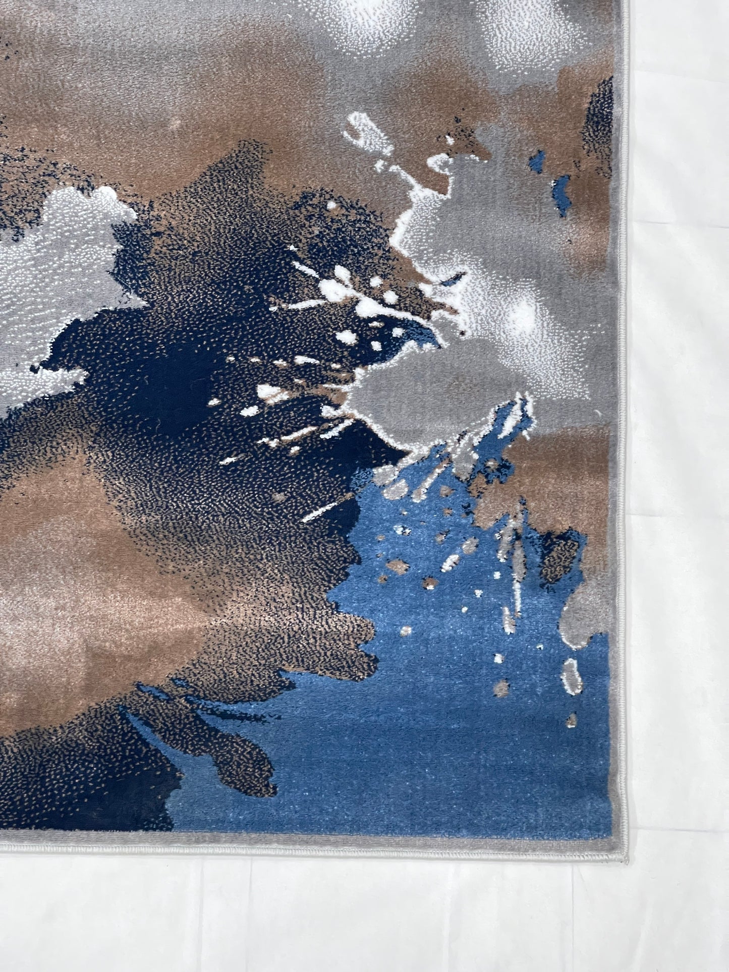 Modern polypropylene Rug,back woven(Article-1146-Grey)