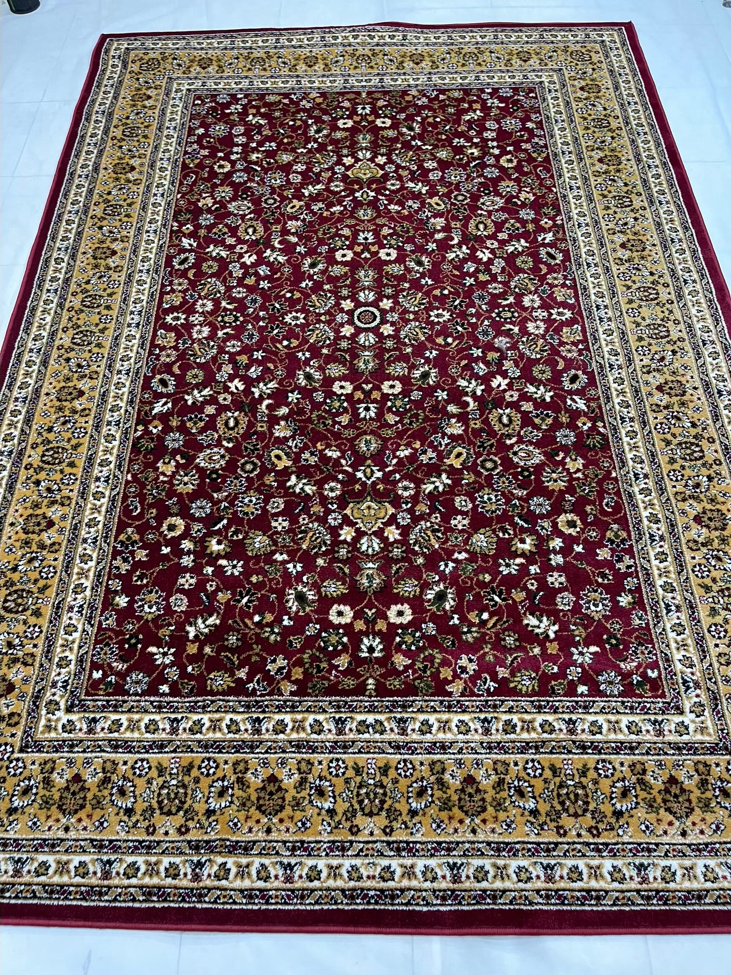 Persian Polypropylene Rug,back woven(Article-140-Red)