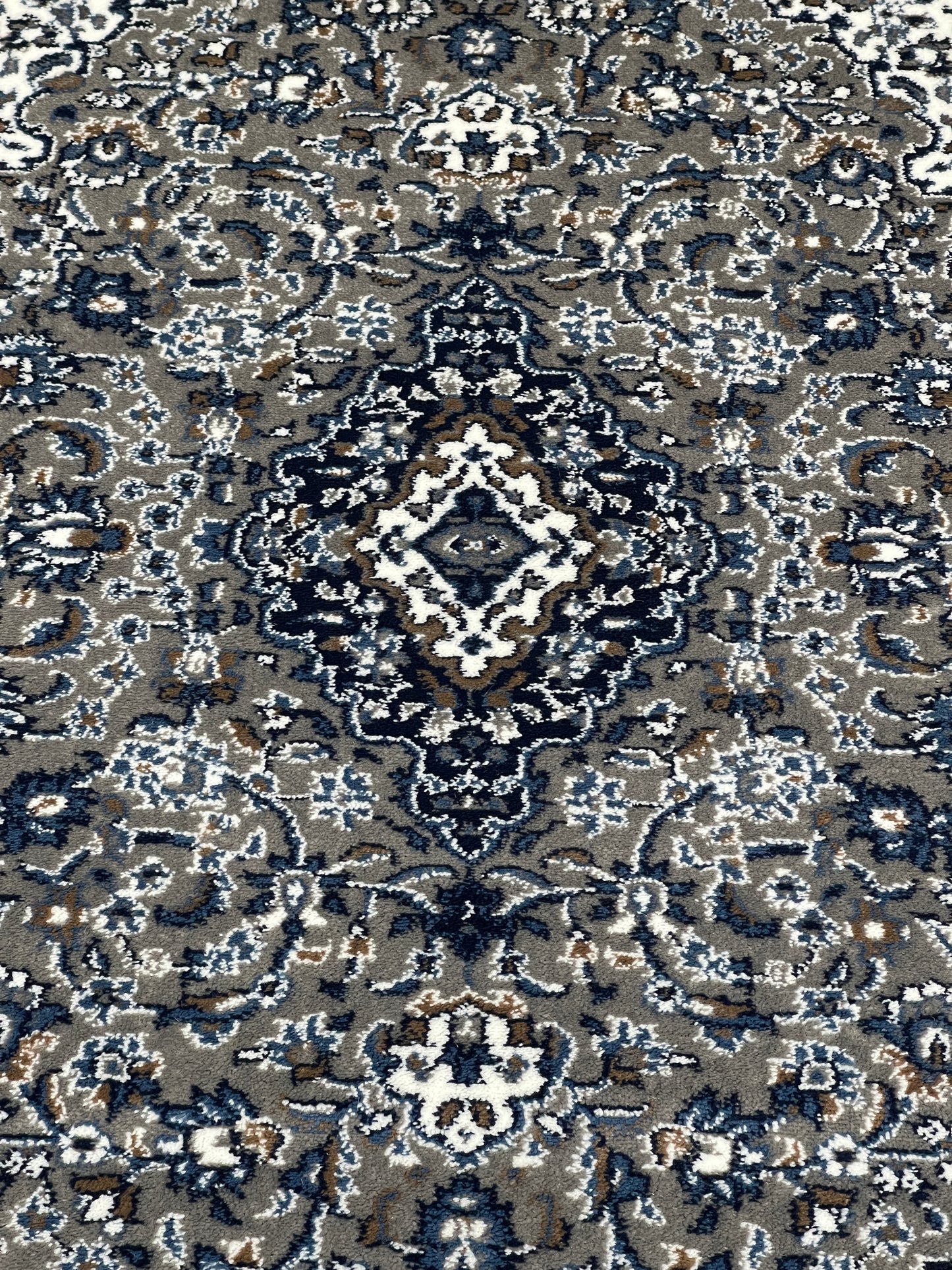 Persian Polypropylene Rug,Woven Back (Article-01-Grey) Size : 3 ft width x 5 ft length (100cm x 150 cm)