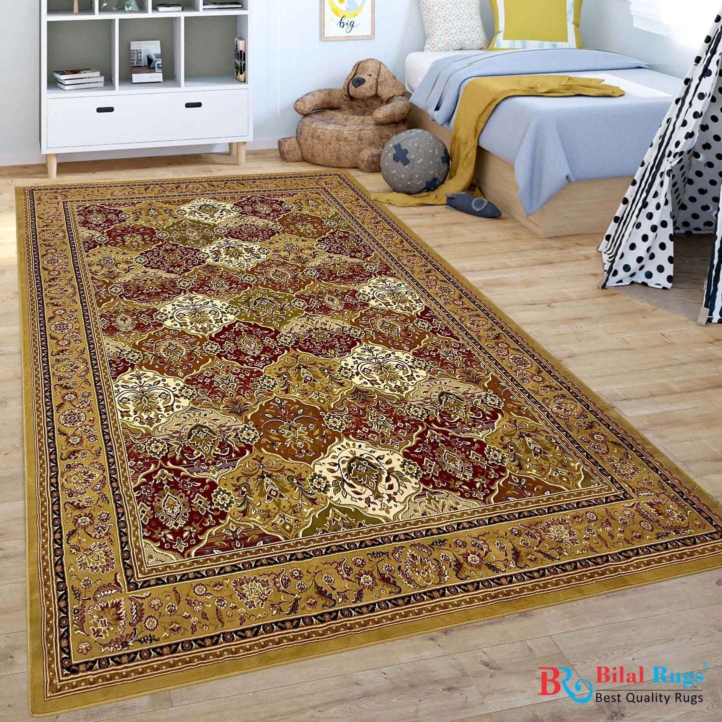 Persian Vintage Rug,back woven(Article-811-Beige)
Size : 6.6 ft width x 9.6 ft length (200cm x 290cm)