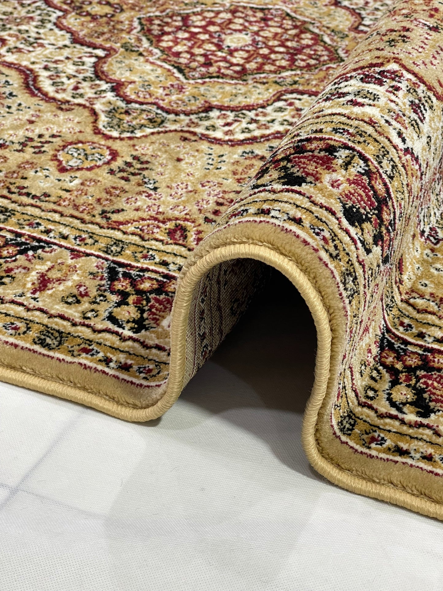 Persian polypropylene Rug,back woven(Article-25-Beige)