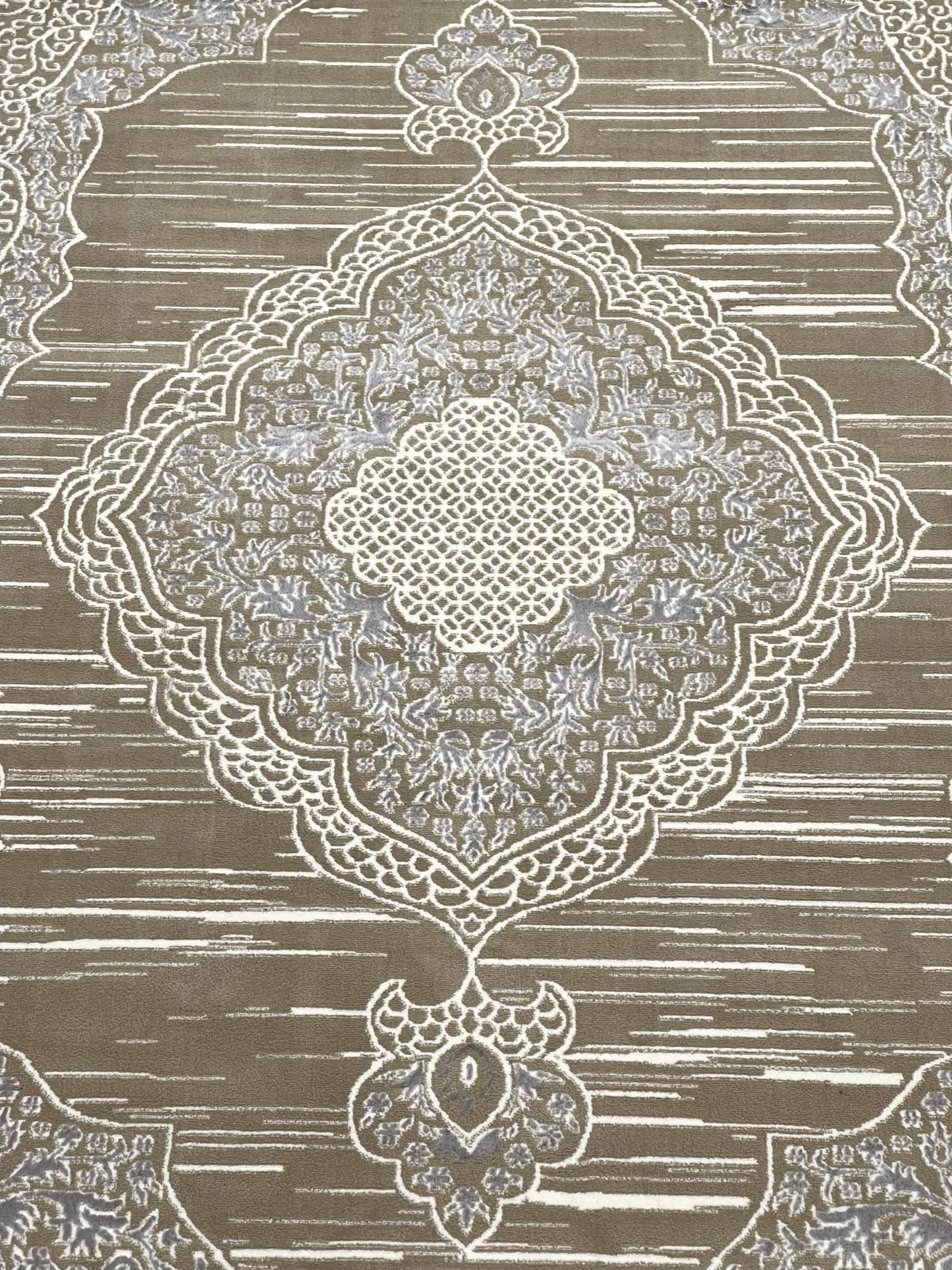 Polyester Silk.(Article-2573-Cream , white  ) Size : 6.6 ft width x 9.6 ft length ( 200 cm x 290 cm)