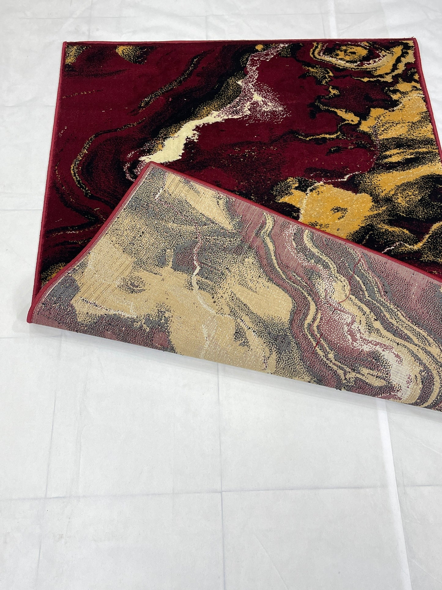 Modern  Polypropylene Rug,back woven(Article-613-Red)