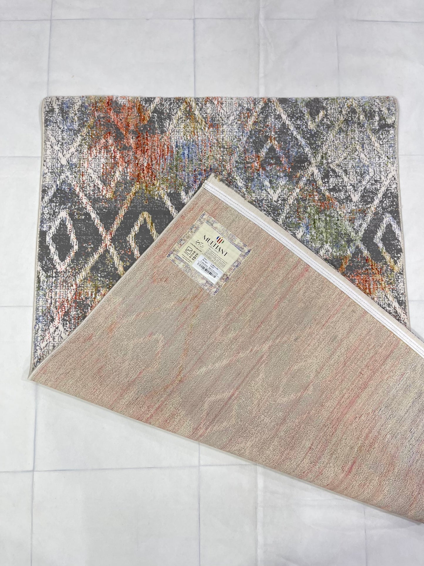 Irani viscose Rug , Woven Back
Article-311-Multi
Size : 3 ft width x 5 ft length (100 cm x 150cm)