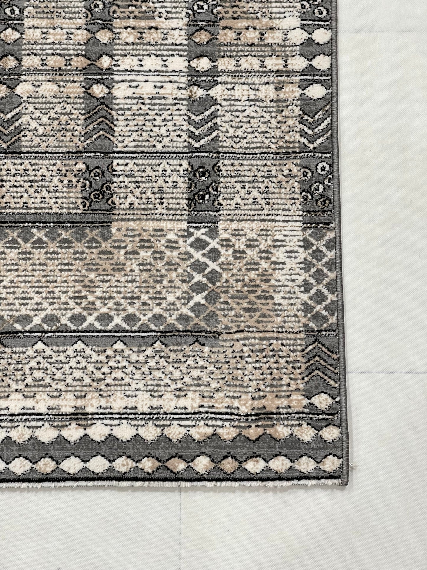 Irani Vintage Woven Rug.  Article -2086-Grey Size: 6.6 ft width x 9.6 ft length (200cm x 290cm)