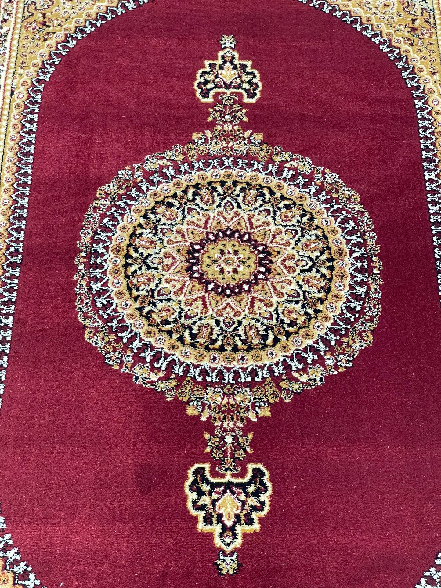 Persian polypropylene Rug,back woven(Article-22-Red)