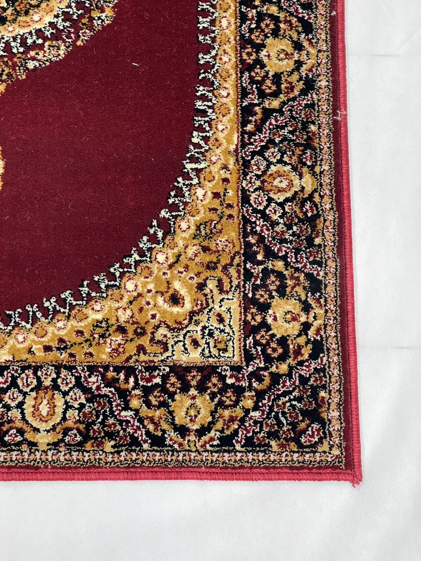 Persian Polypropylene Rug,Woven Back (Article-22-Red) Size : 3 ft width x 5 ft length (100cm x 150 cm)
