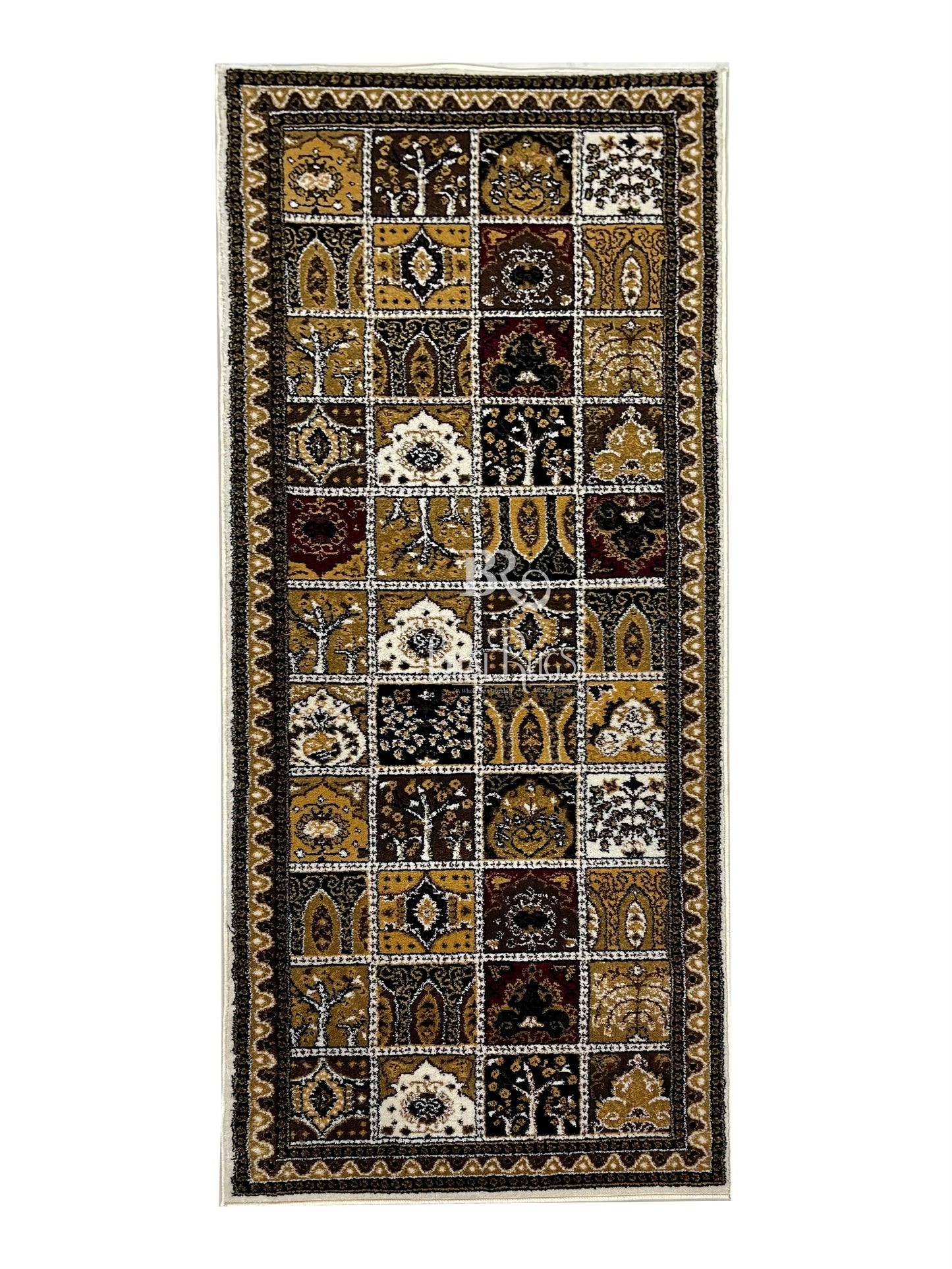 Antique Off white Polypropylene Woven Runner.
 Size : 2.6 ft width x 6.6 ft length
 (80 cm x 200cm)