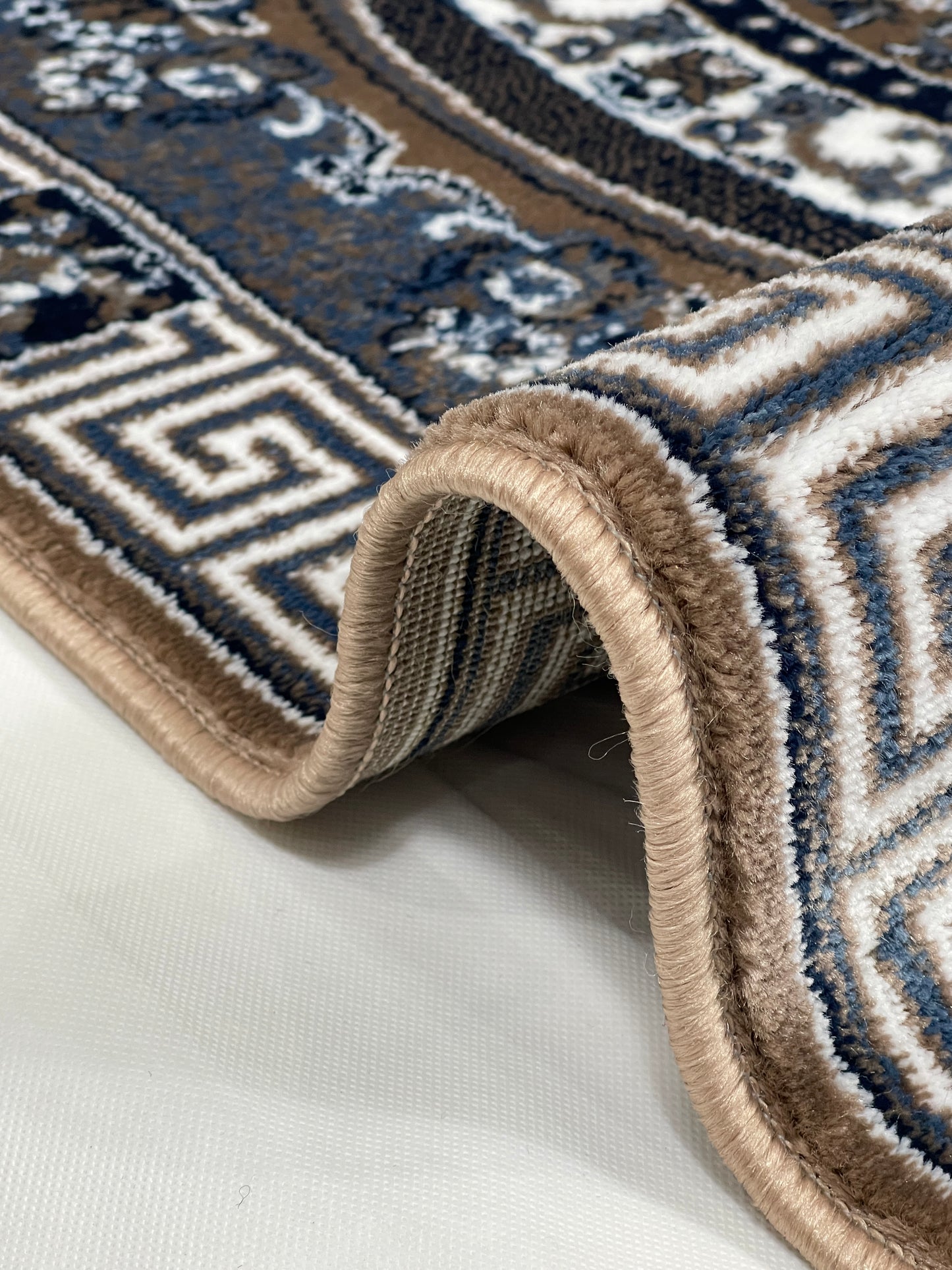 Modern Polypropylene Rug,Woven Back (Article-75-Mink) Size : 3 ft width x 5 ft length (100cm x 150 cm)