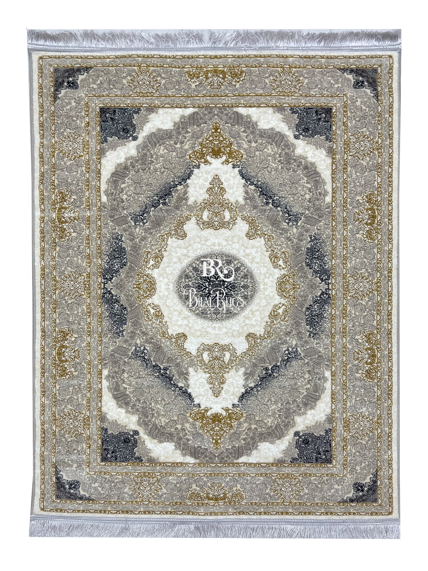 Irani Pure Acrylic 1200 Reeds Article -203-Off white Size : 3 ft width x 5 ft length (100cm x 150cm)